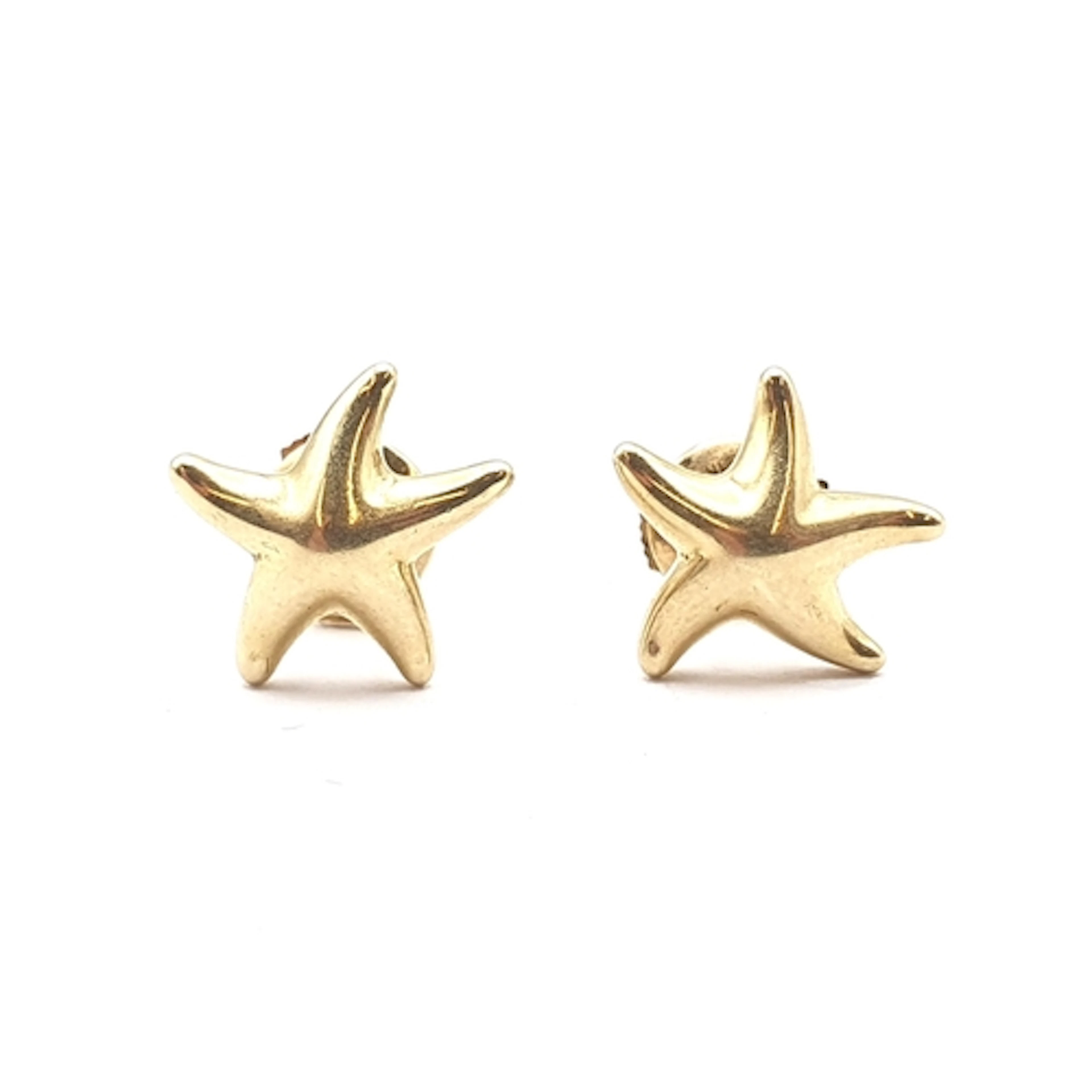 TIFFANY & Co: A pair of 18ct gold Starfish Earstuds stamped ...