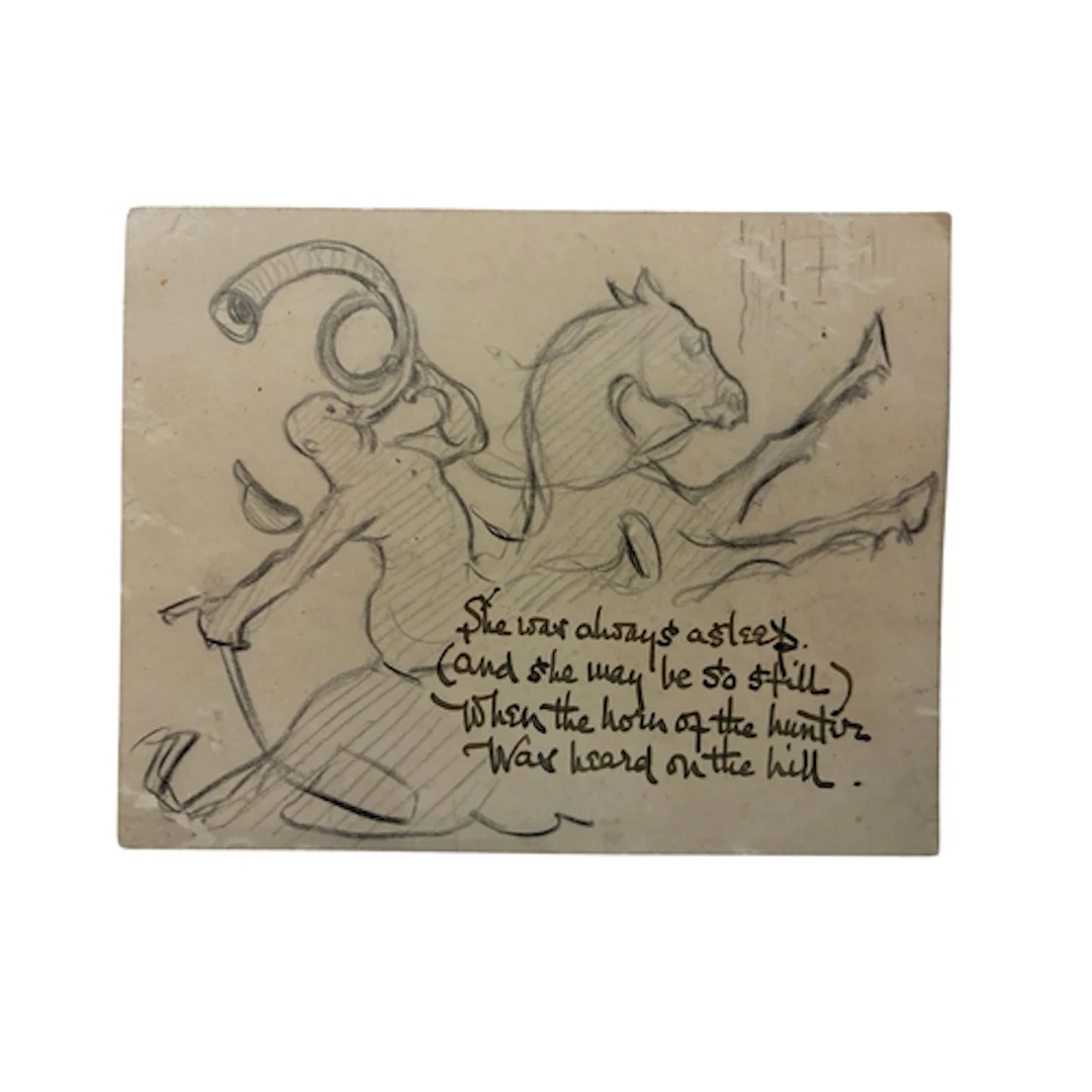 Gilbert Keith Chesterton (1874-1936) - A sketch depicting a ...