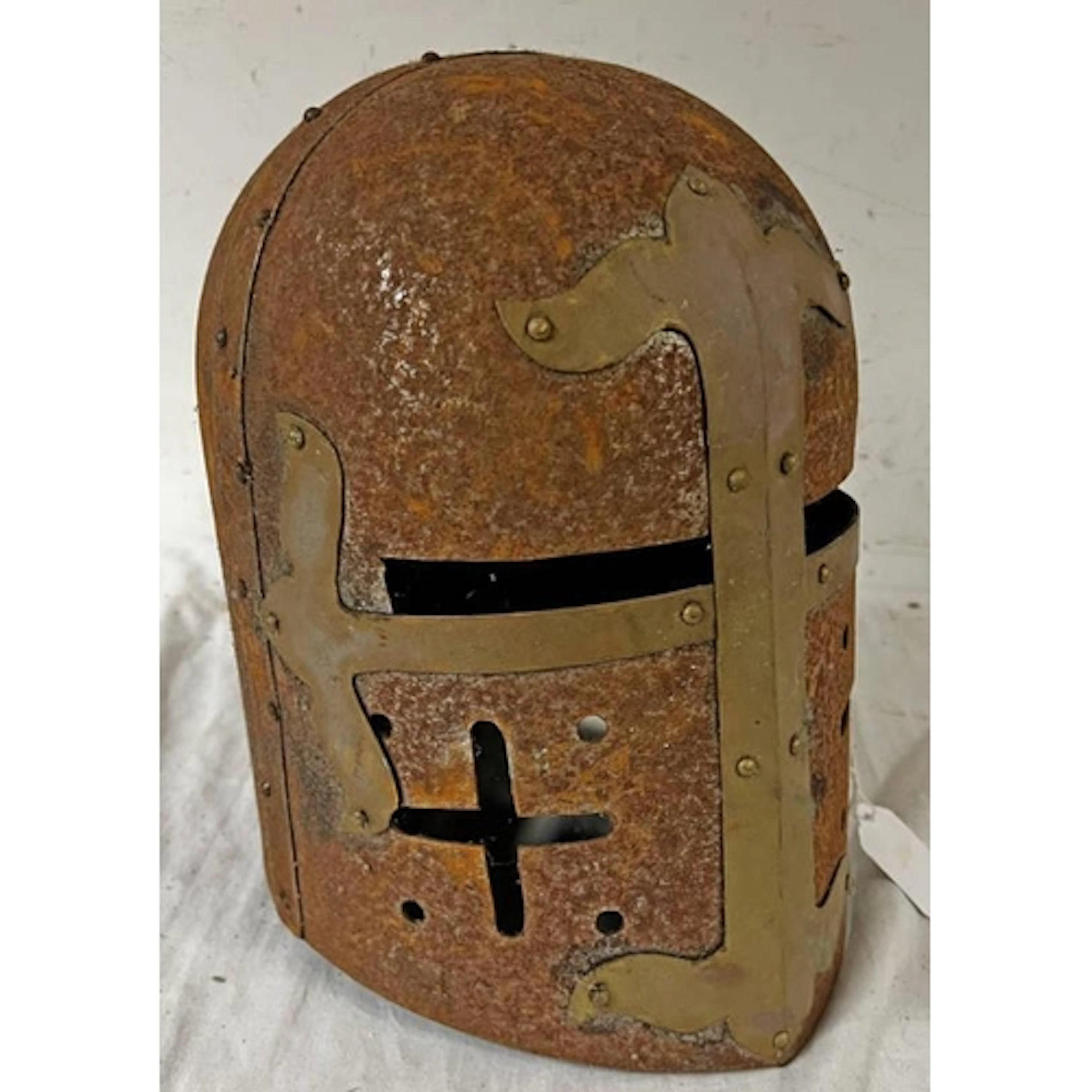 RE-ENACTMENT - MEDIEVAL KNIGHT HELMET, 29CM TALL