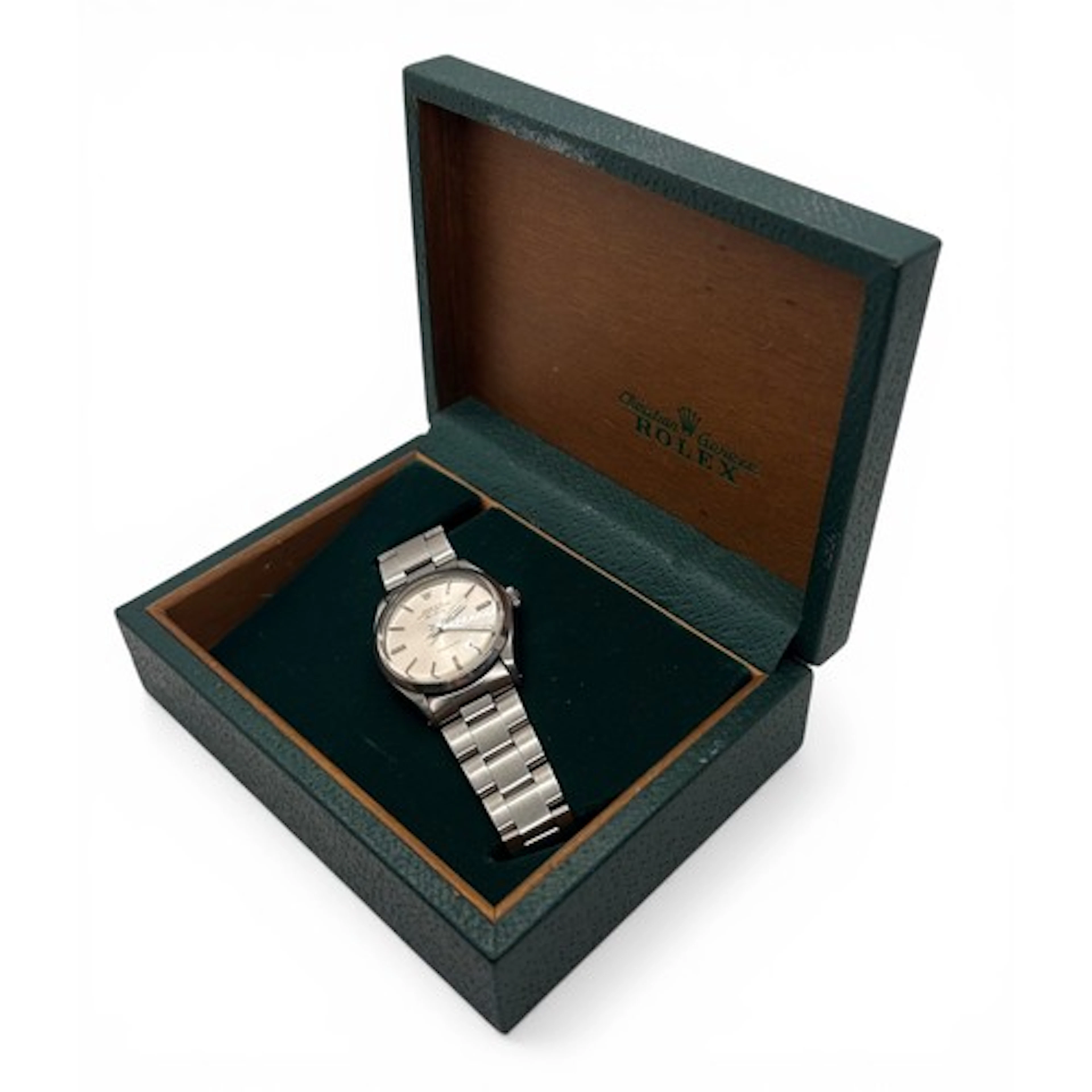 Rolex. A gentleman’s vintage stainless steel steel Oyster Pe...