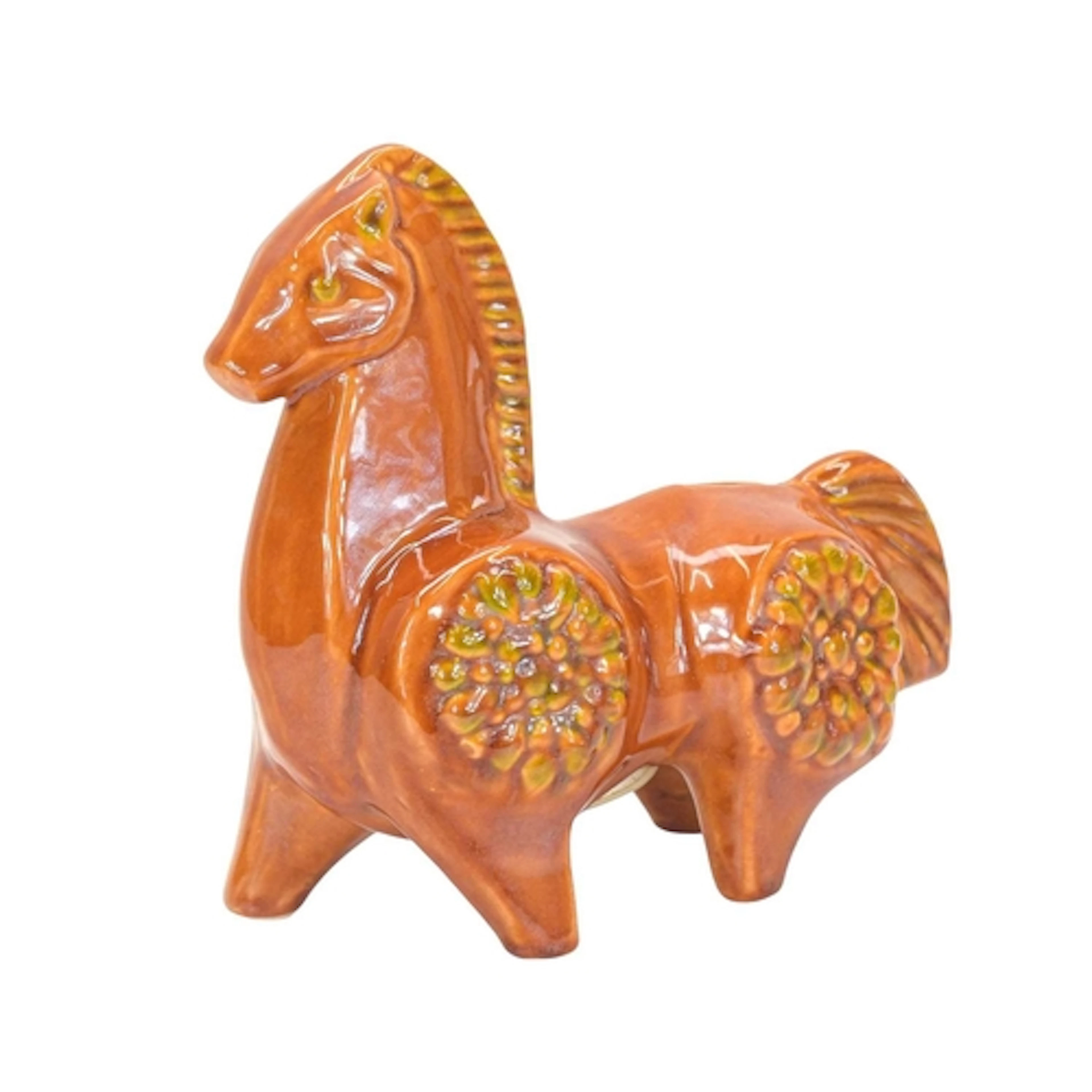 A mid-century pottery money box modelled as a horse. Probabl...