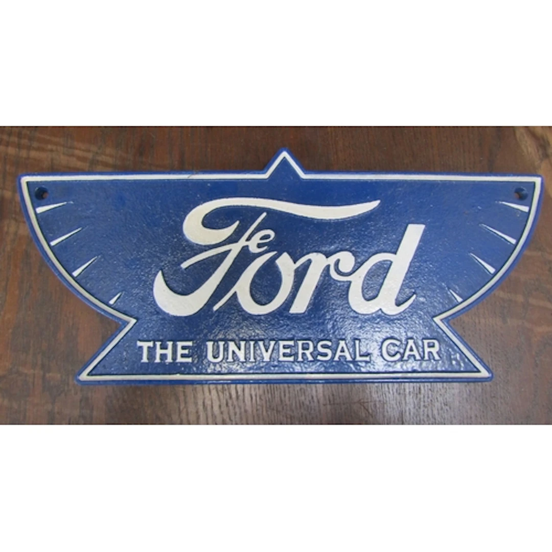 Ford Garage Cast Iron Advertising Wall Sign Approximately 14...