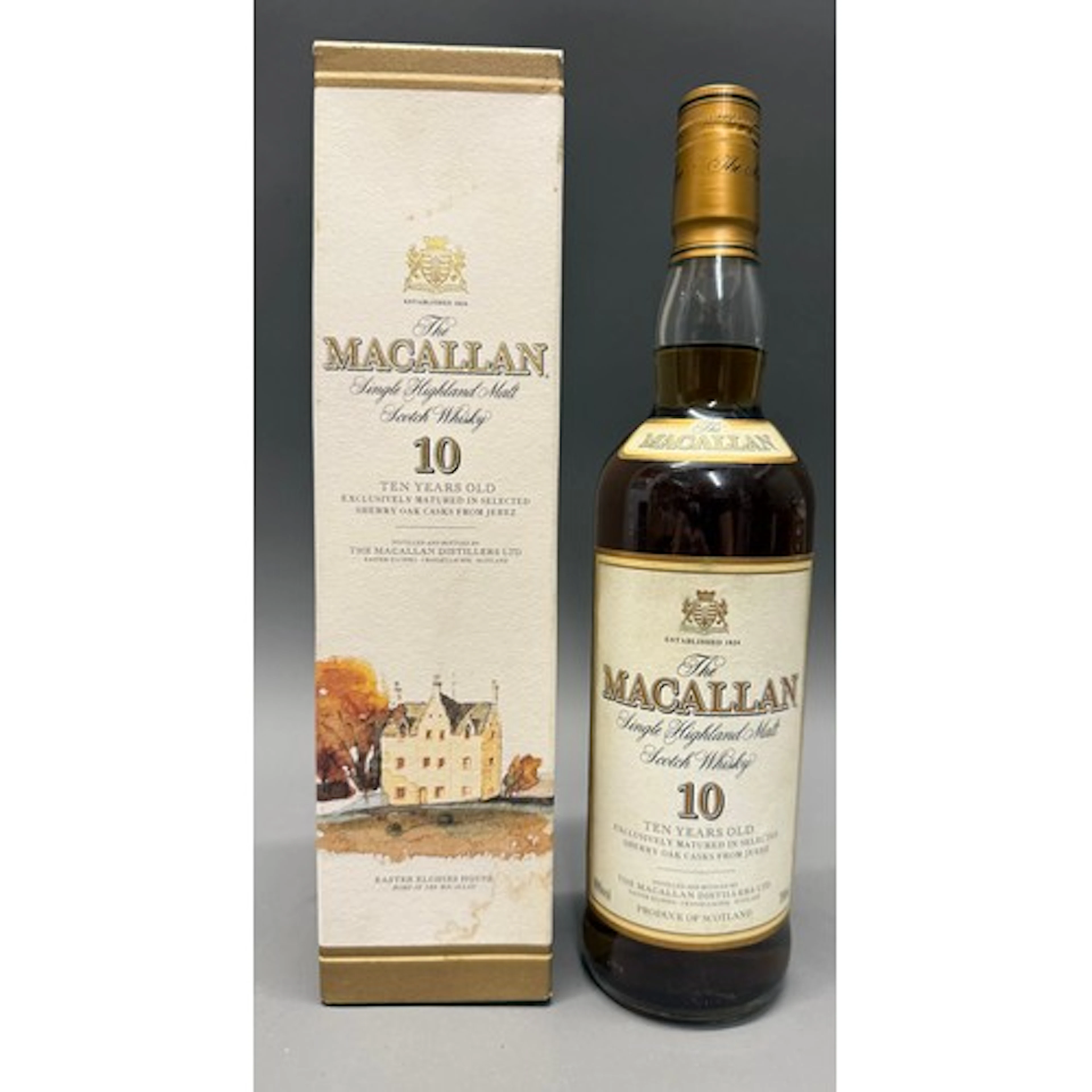 MACALLAN 10 year old Highland single malt Scotch whisky, ear...