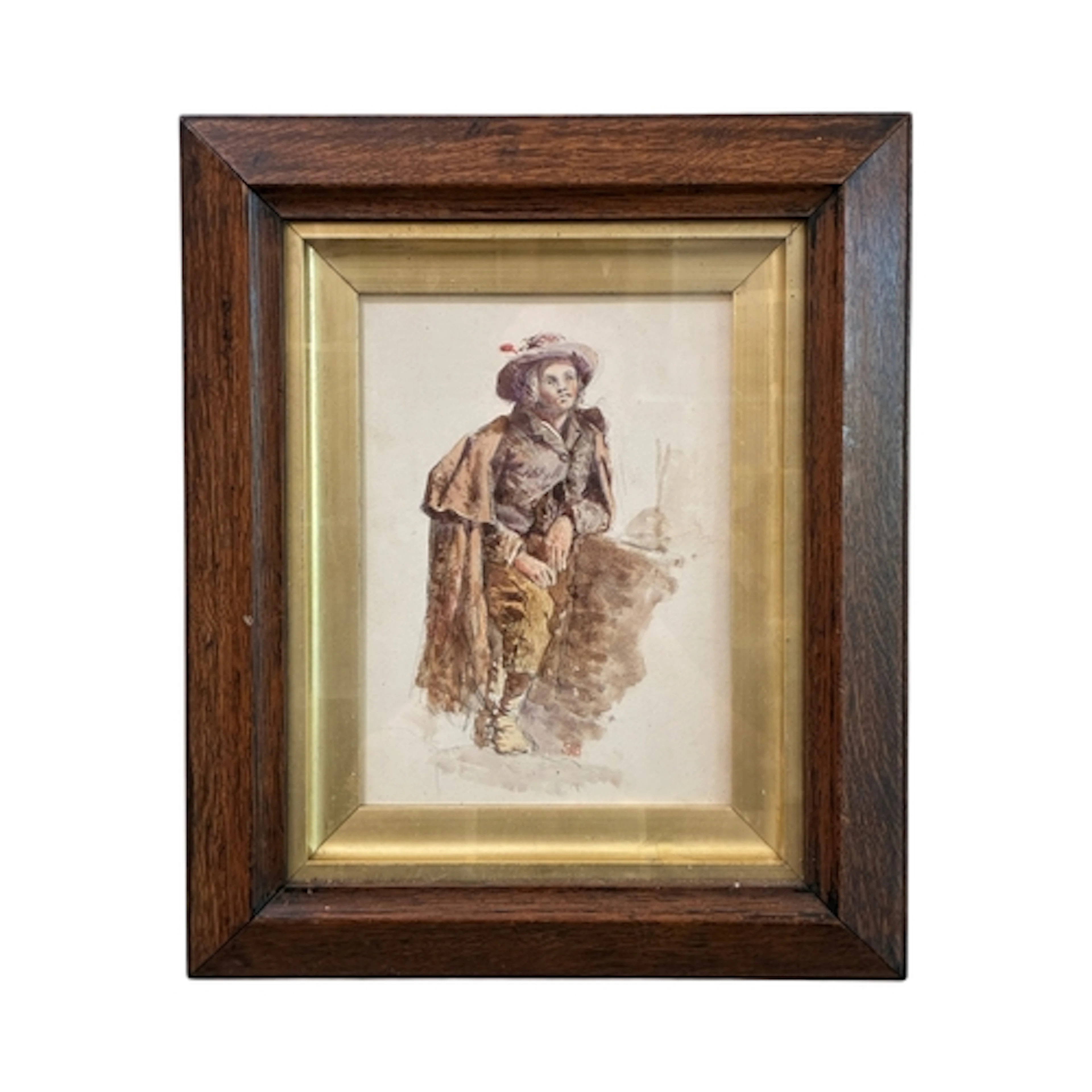 British School, Early 20th Century - Portrait of a Dickensia...
