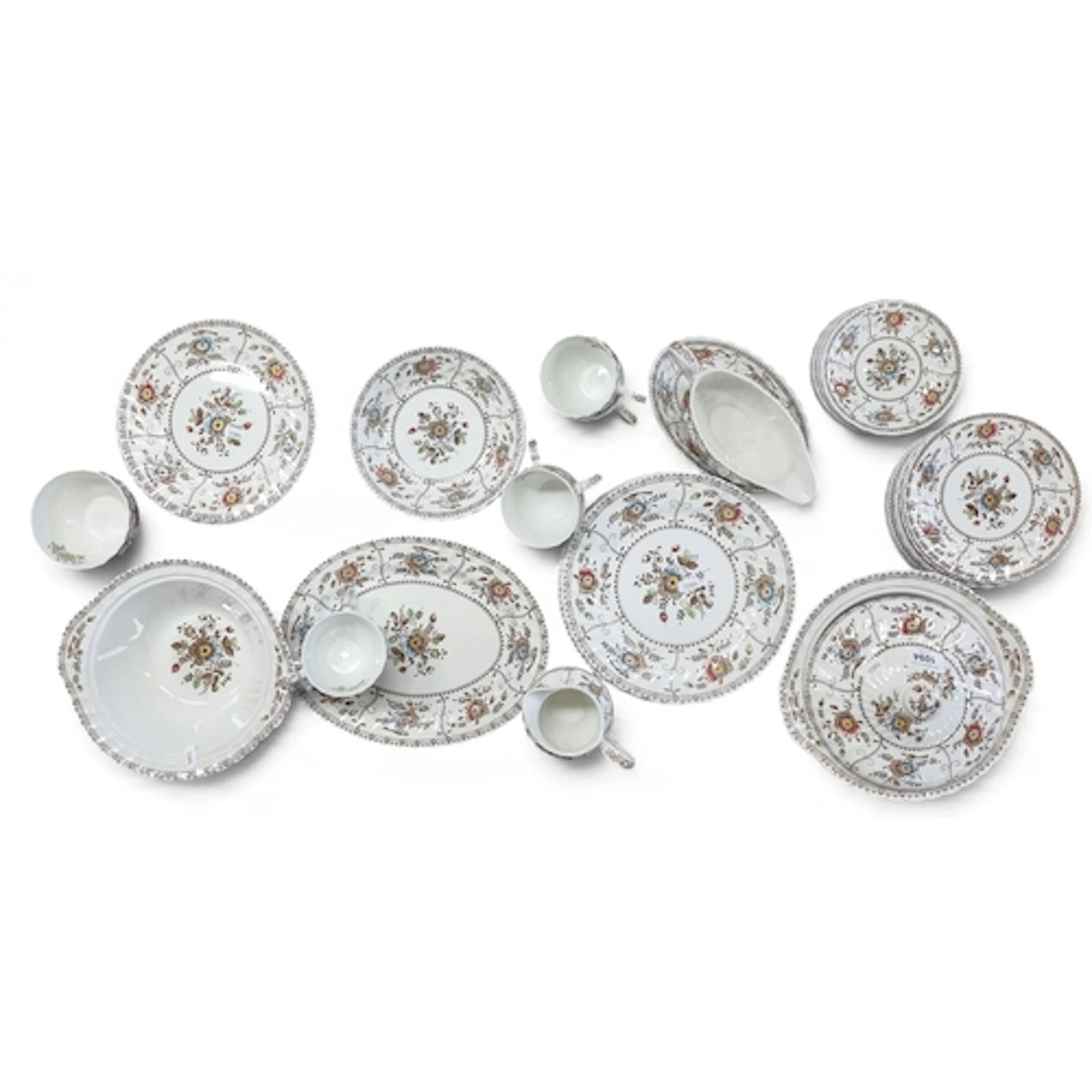 A large quantity of Johnson Brothers Indies pattern Dinnerwa...