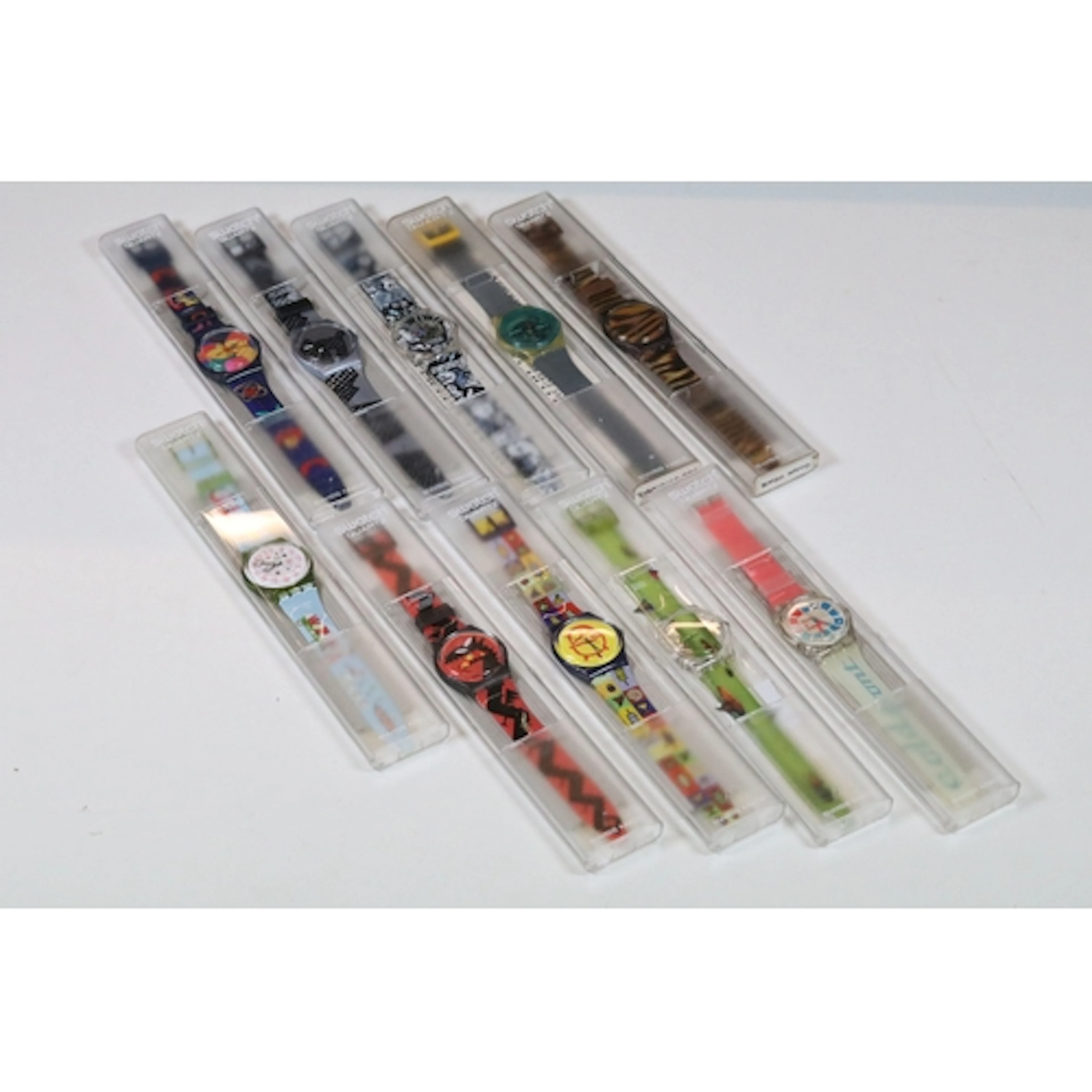 A collection of ten 1990's Swatch watches to include Borgo N...