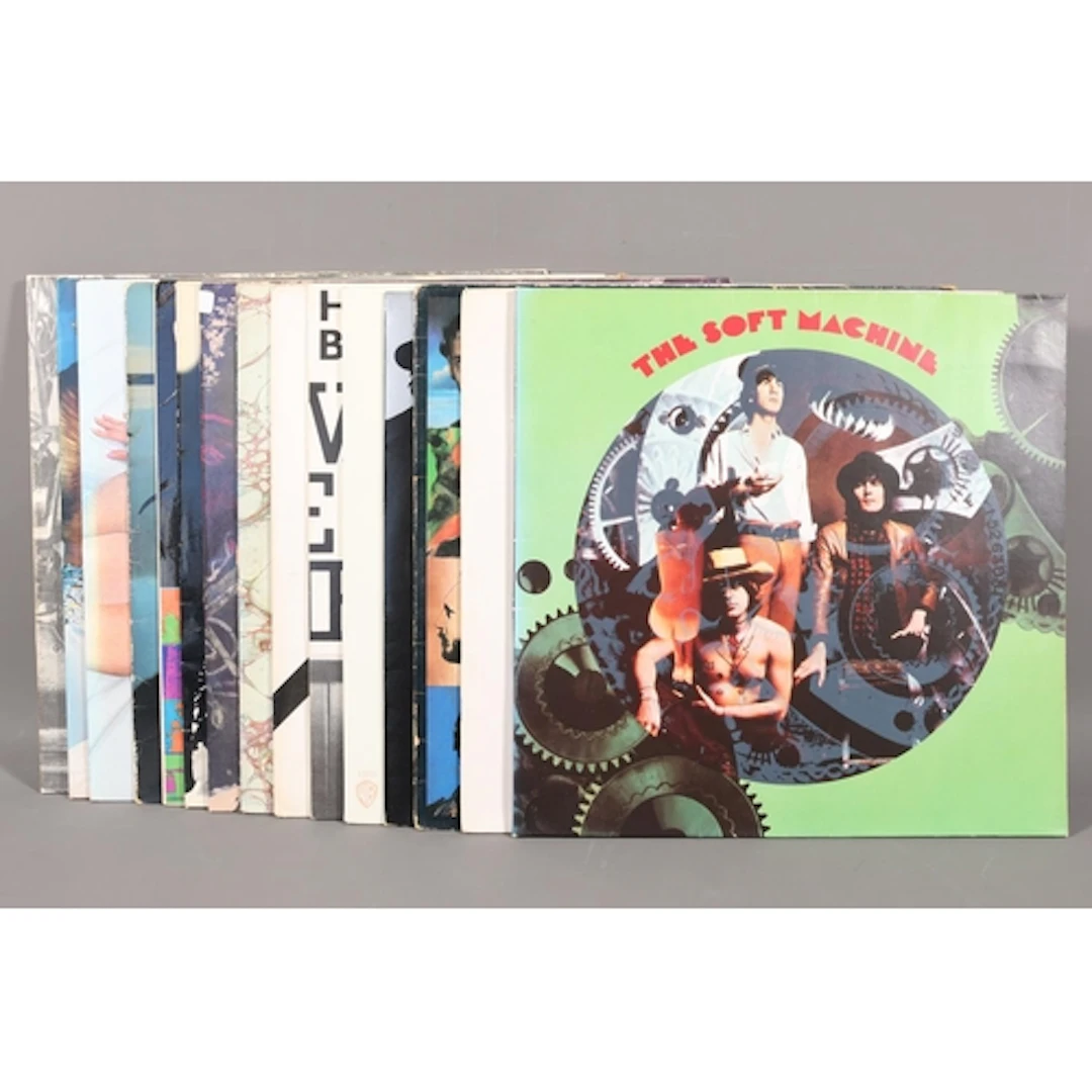 Mixed vinyl records to include The Soft Machine, The Yardbir...