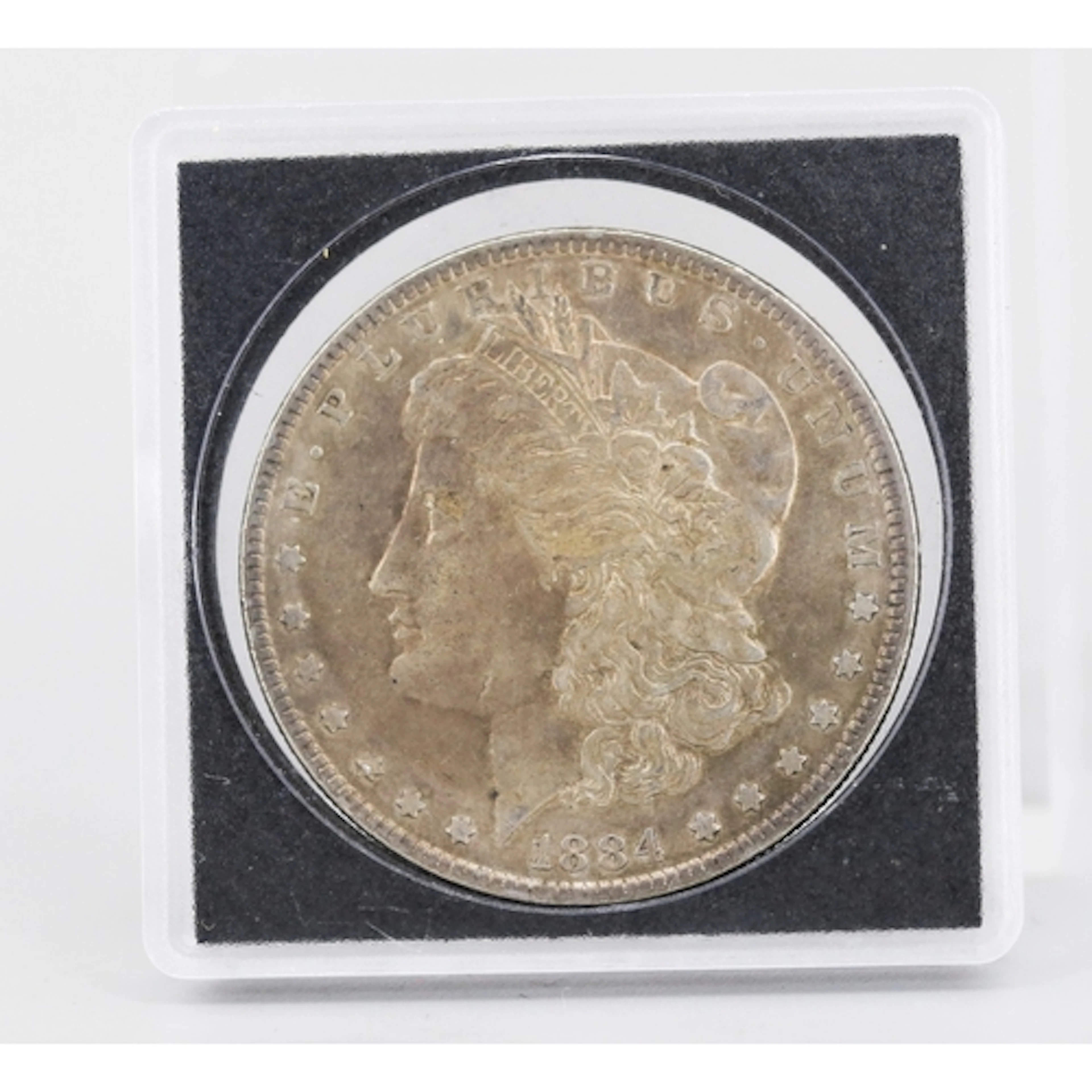 Silver United States of America Morgan Dollar Coin 1884, Enc...
