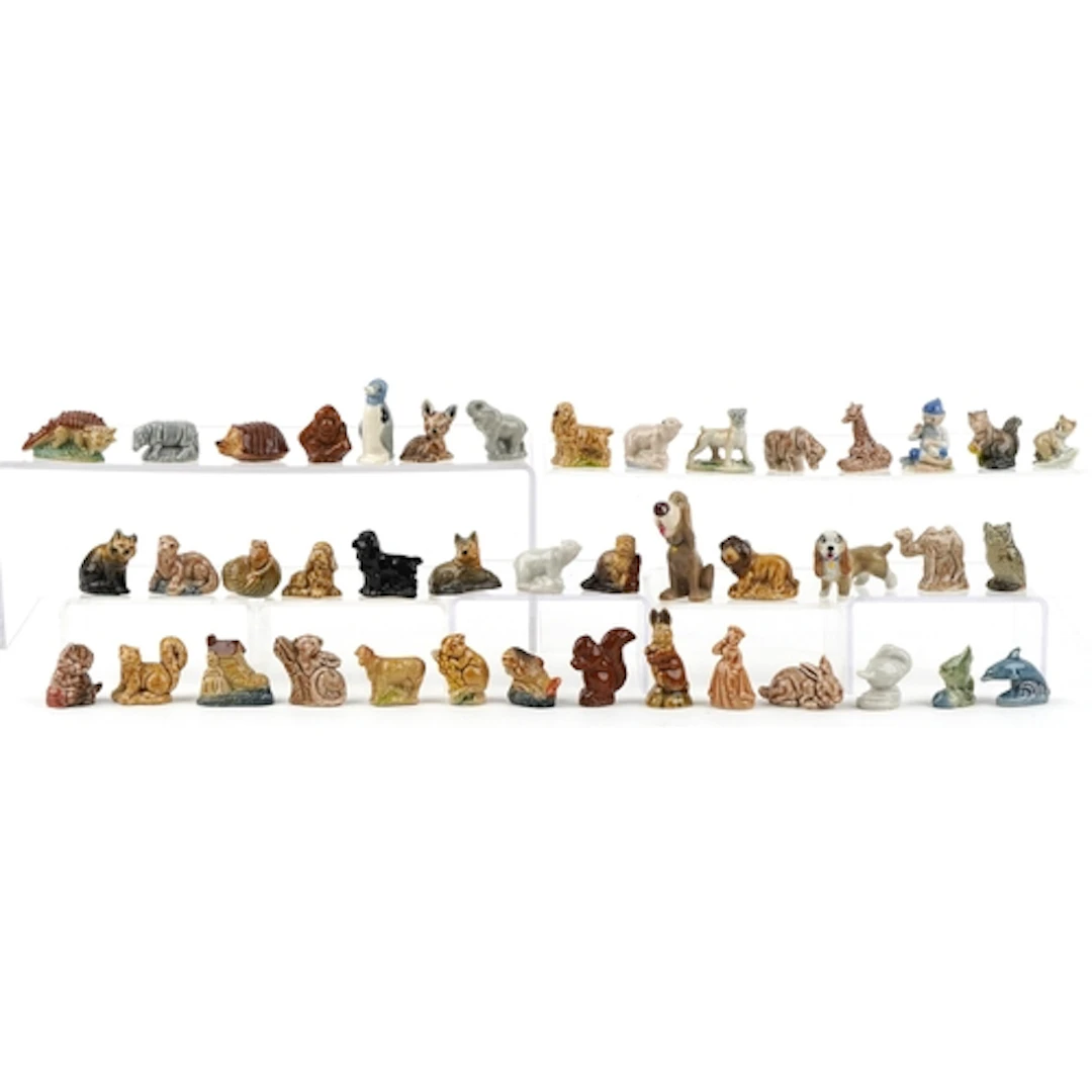 Selection of Wade Whimsies porcelain animals including Disne...