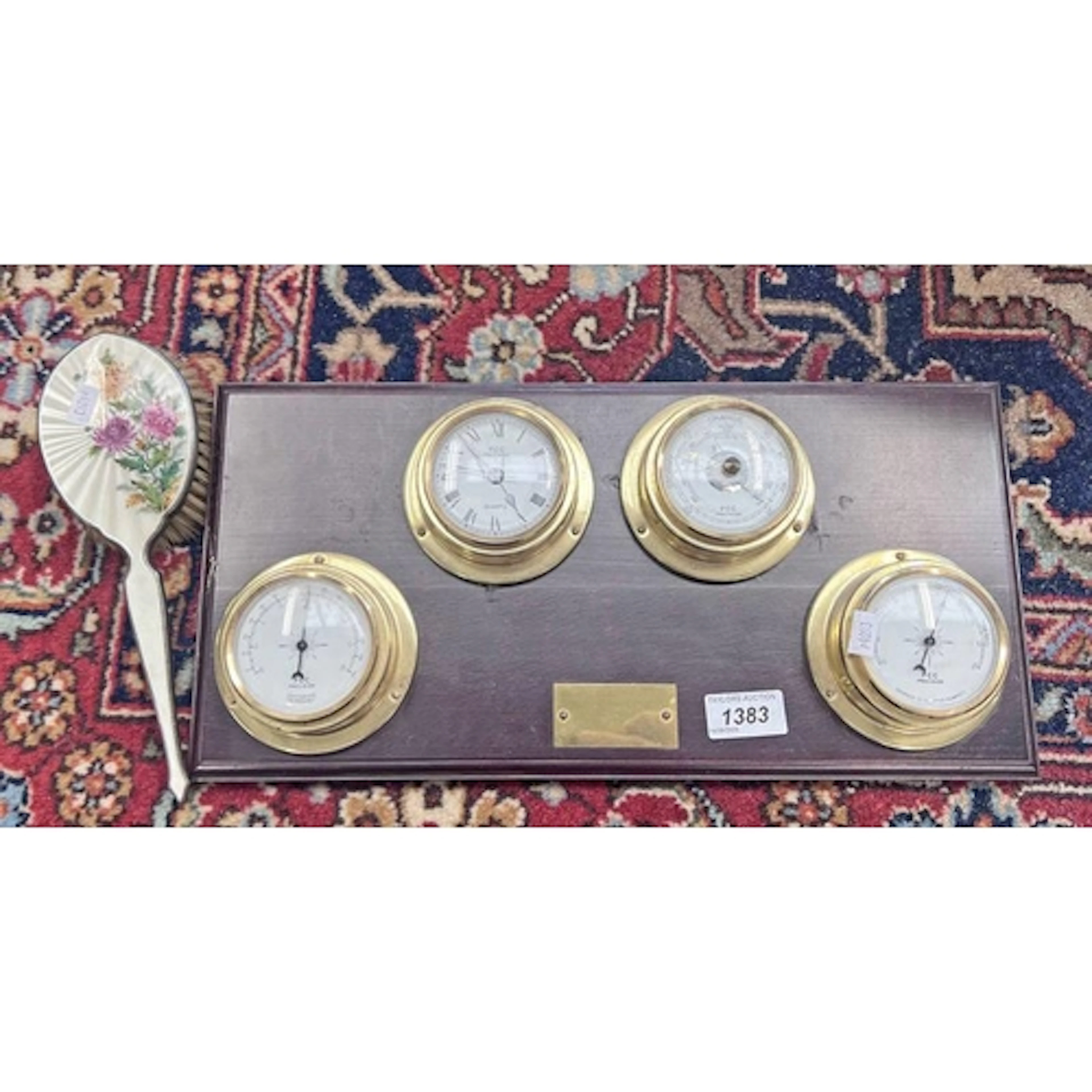 FCC PRECISION GAUGES TO INCLUDE A BAROMETER CLOCK, TEMP, ETC...
