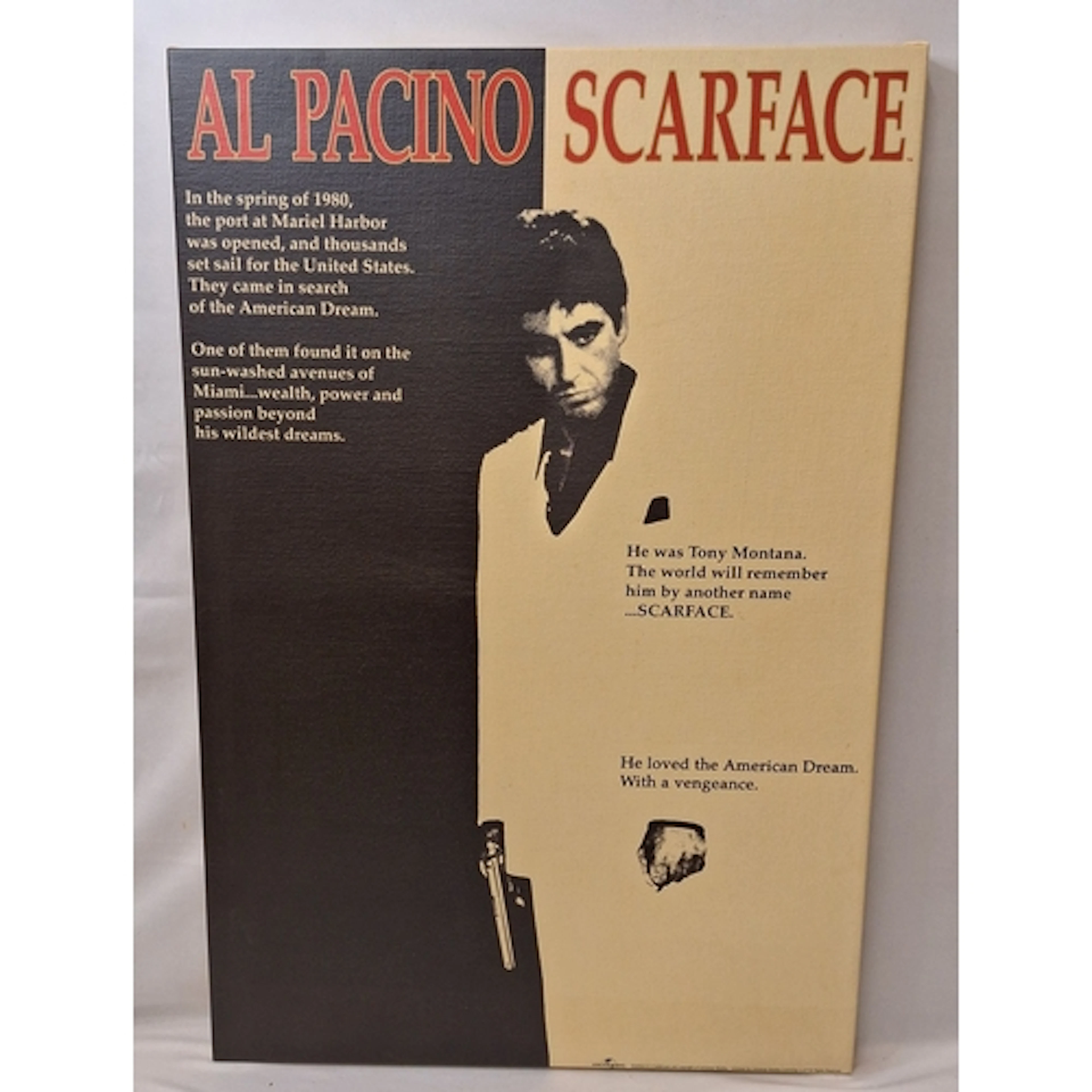 Printed Canvas 'Scarface' approx. 59.5cm W x 89.5cm H (RW)