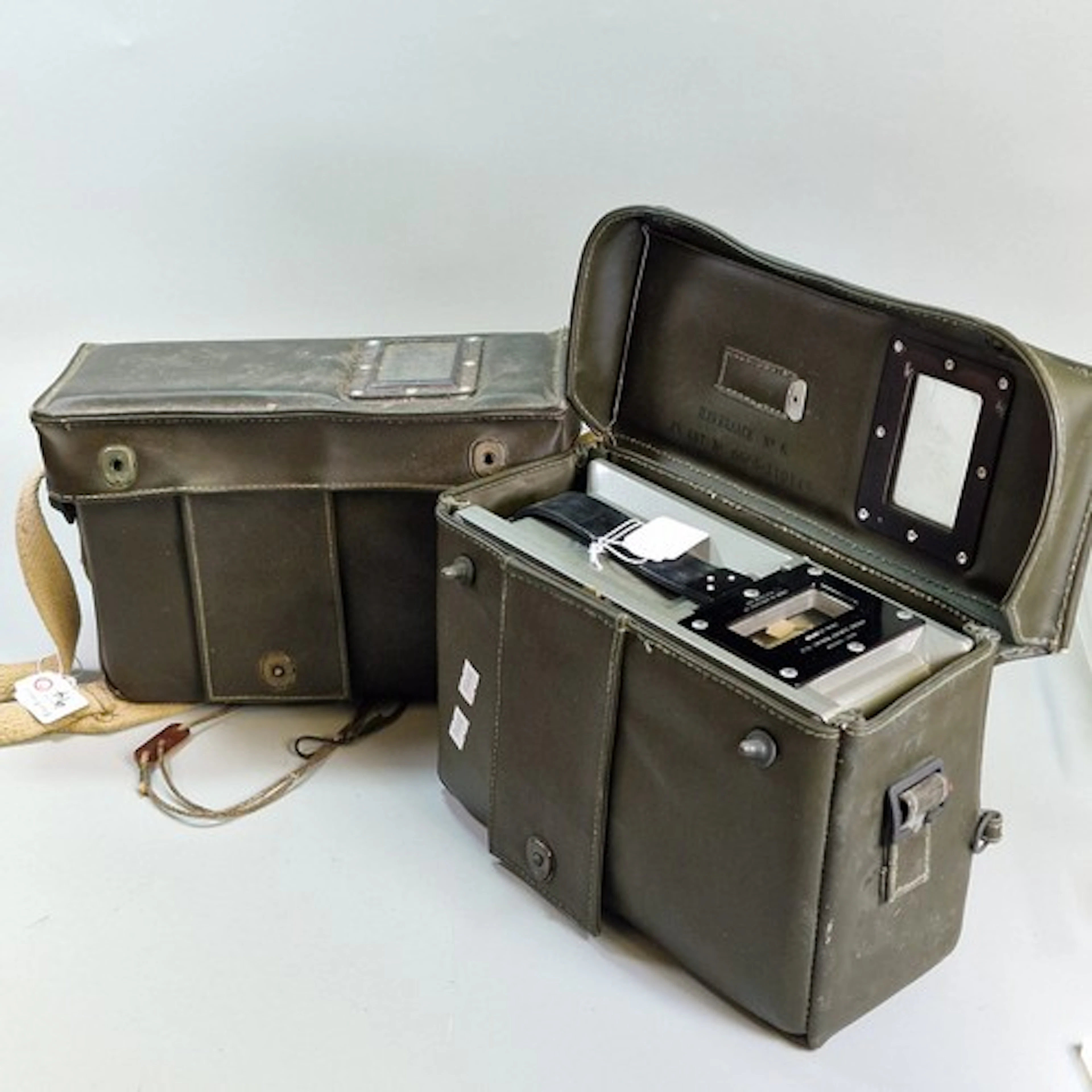 Two British military No. 2 Radiac survey meters by E.K. Cole...
