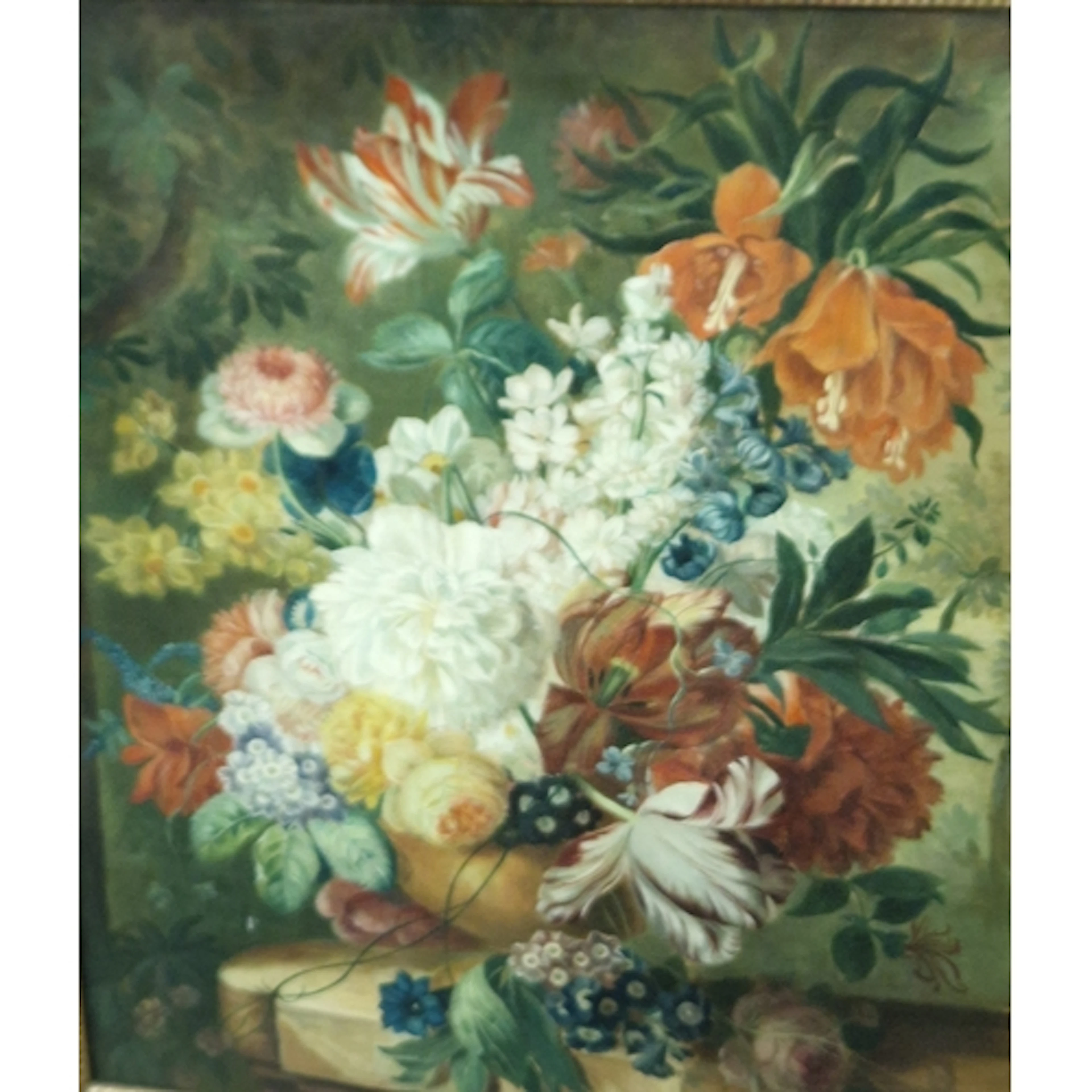 MANNER OF JAN VAN HUYSUM. A Still life of mixed flowers in a...