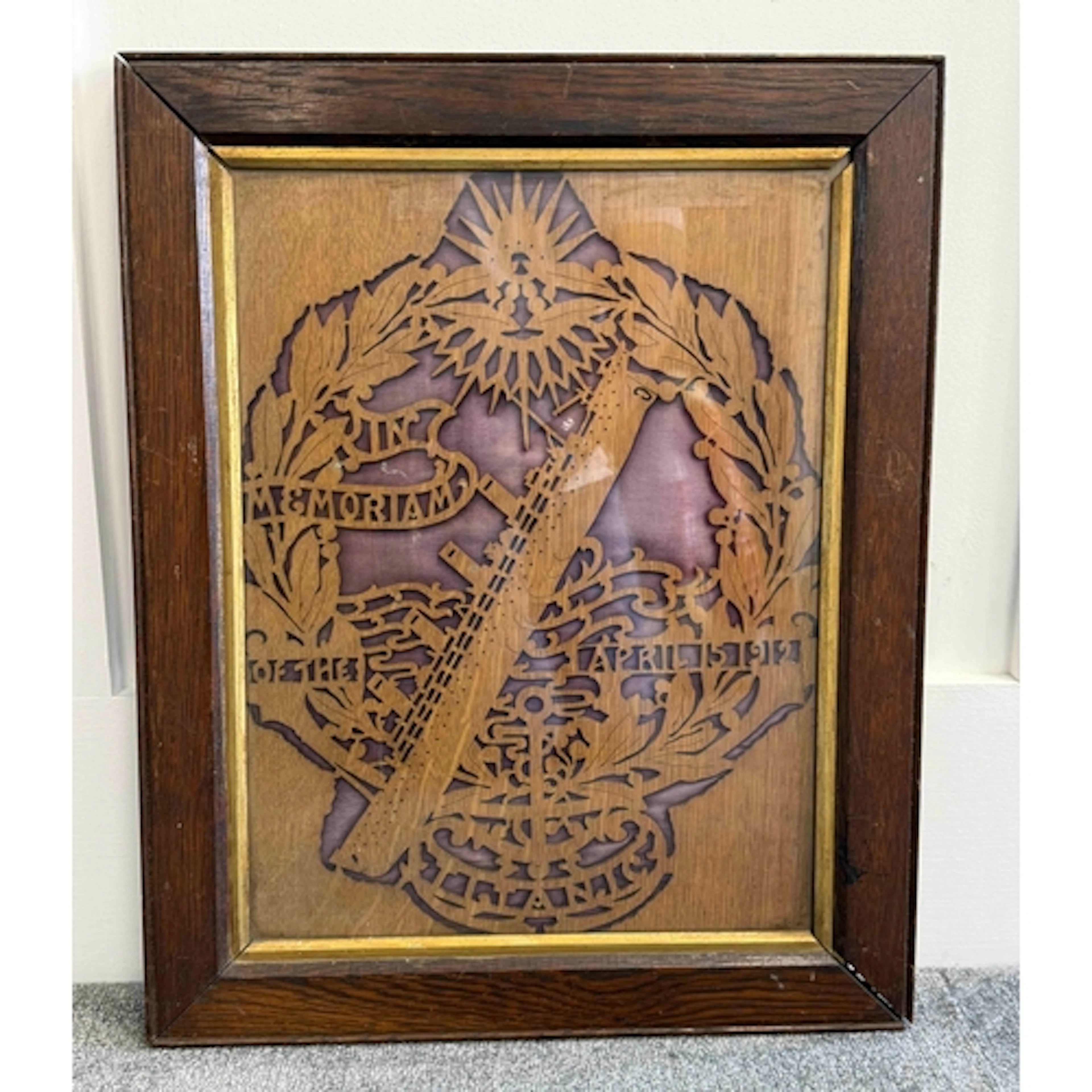R.M.S. Titanic: R.M.S. Titanic: Fretwork in memoriam showin...