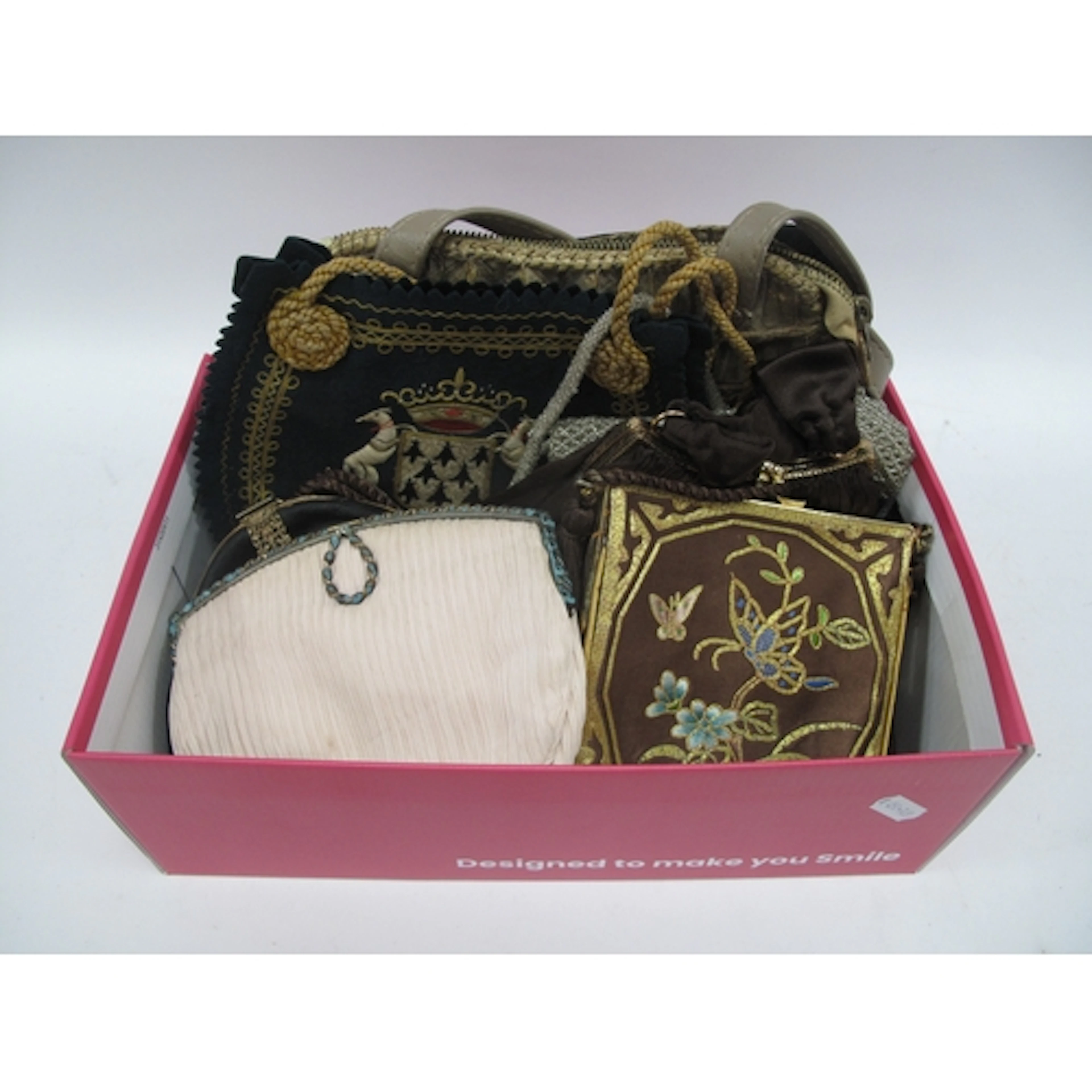 Vintage Evening Bags, including Art Deco Diamante clasped, J...
