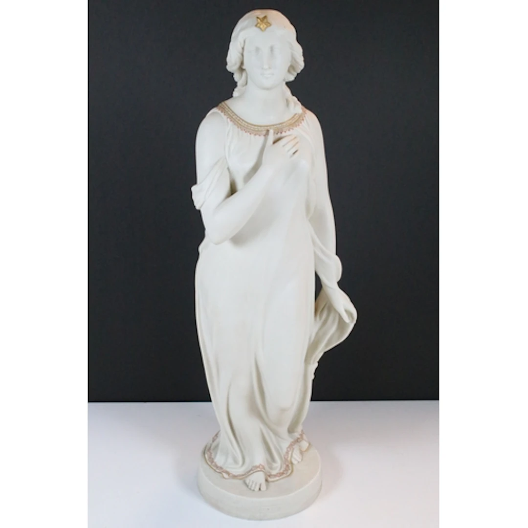 19th century Copeland parian figure of Beatrice, sculpted by...
