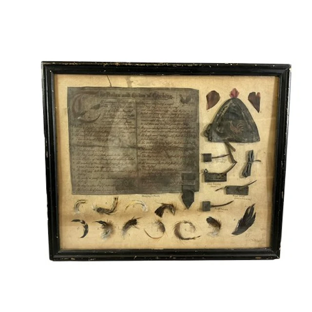 ‘The Rules and Order of Cocking’, a rare and unusual framed ...