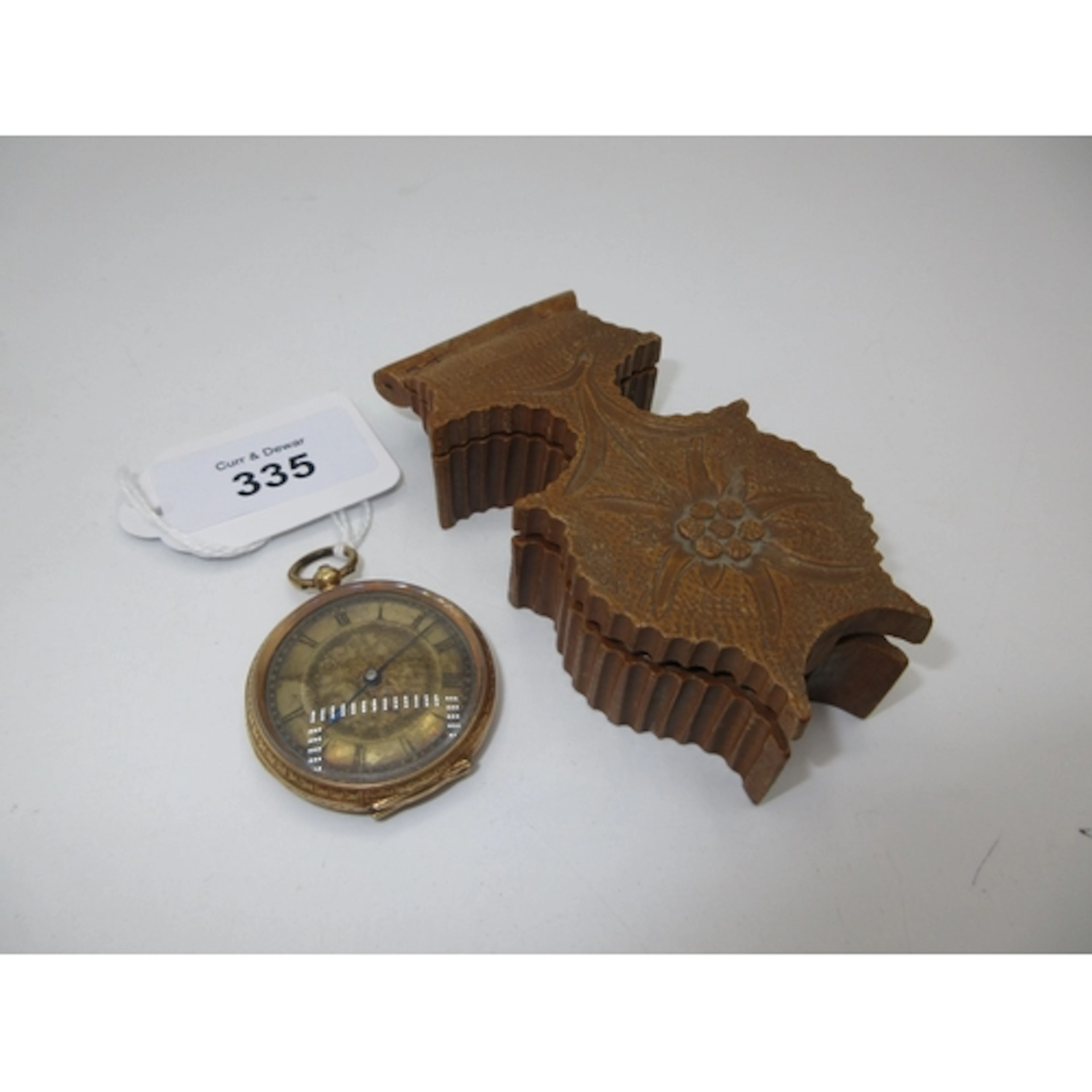 14ct Gold Ladies Fob Watch, 36.53g total, 3.5cm diameter, wi...