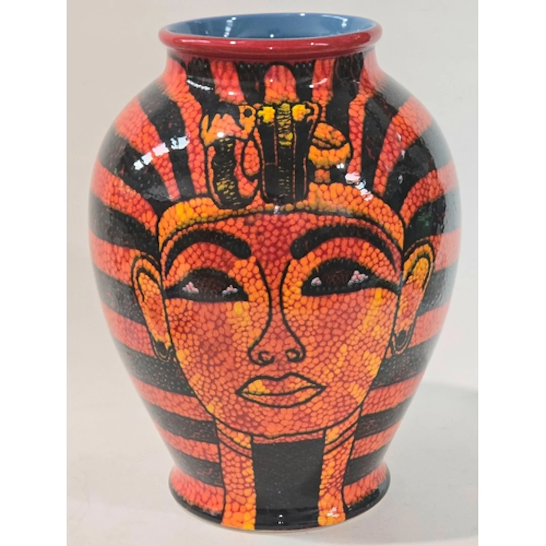 Poole Pottery large & impressive Tutankhamun vase decorated ...