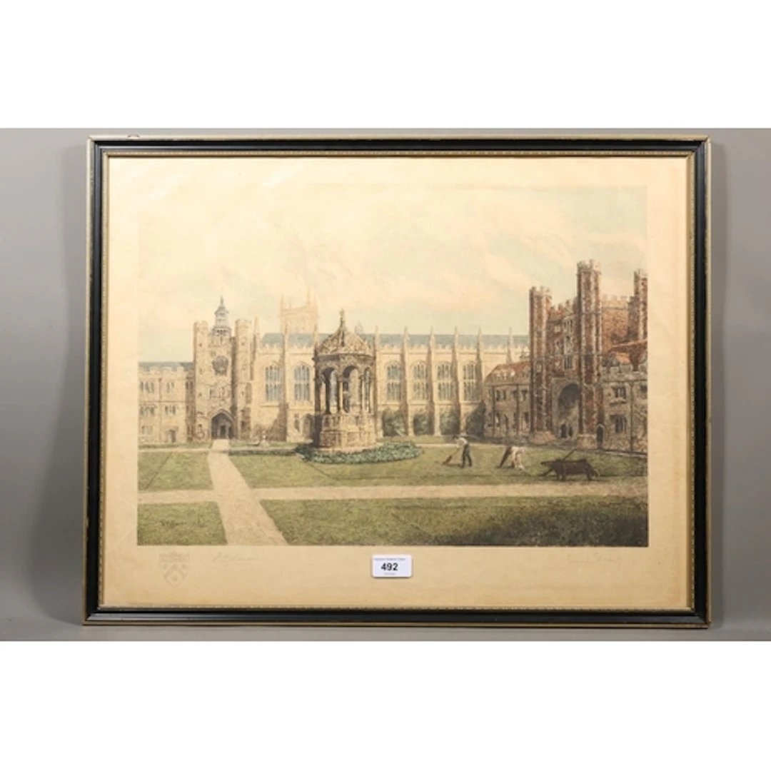 FRANCIS PHILIP BARRAUD, The Great Court at Trinity College C...