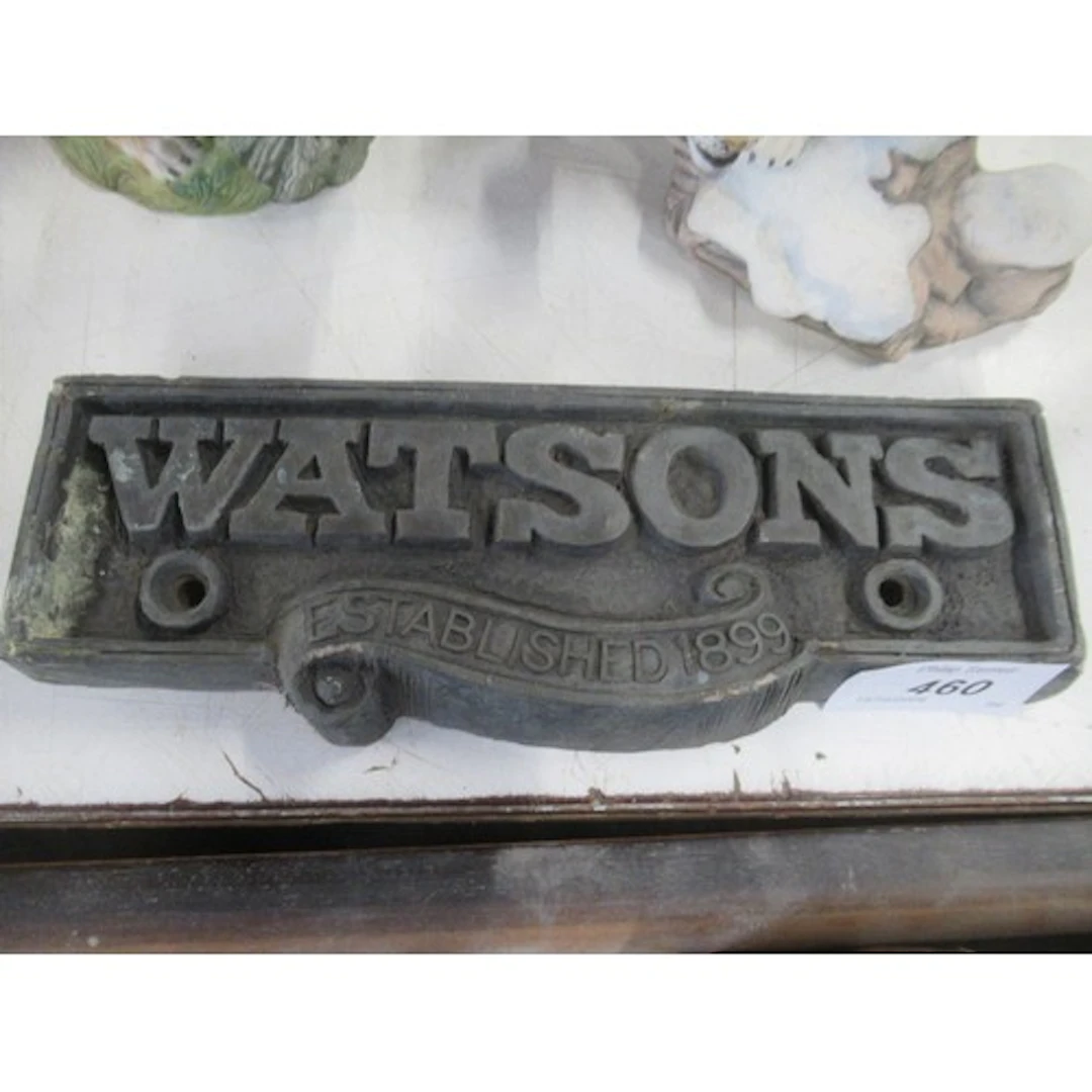 A Watsons plaque