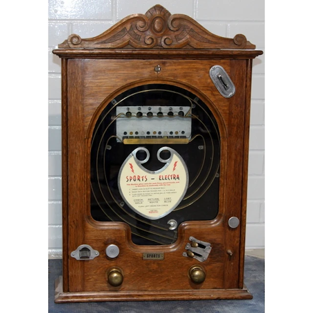 Vintage Automatic Skill Machines Co. Sports-Electra coin ope...