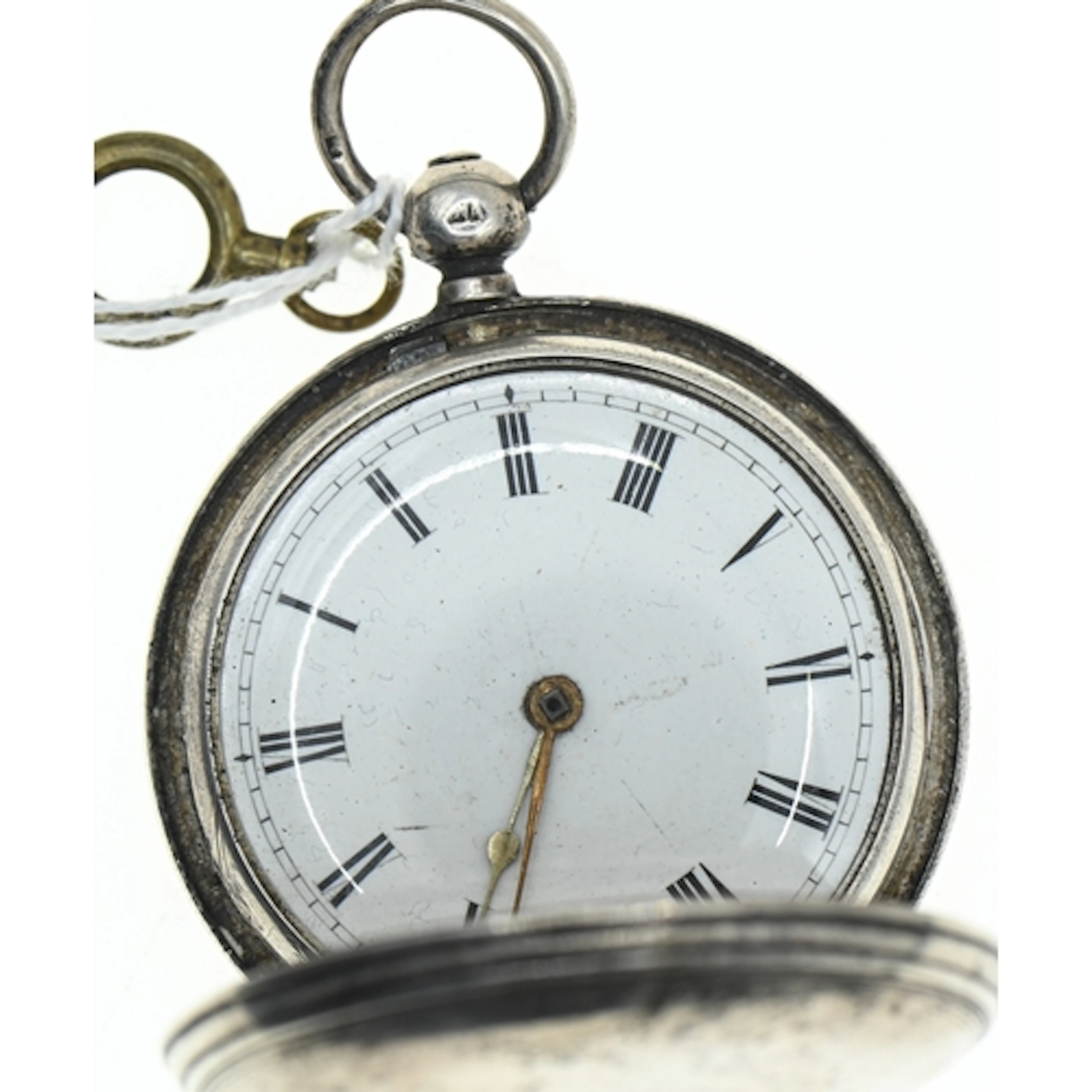 Victorian silver case full hunter key-wind pocket watch, the...