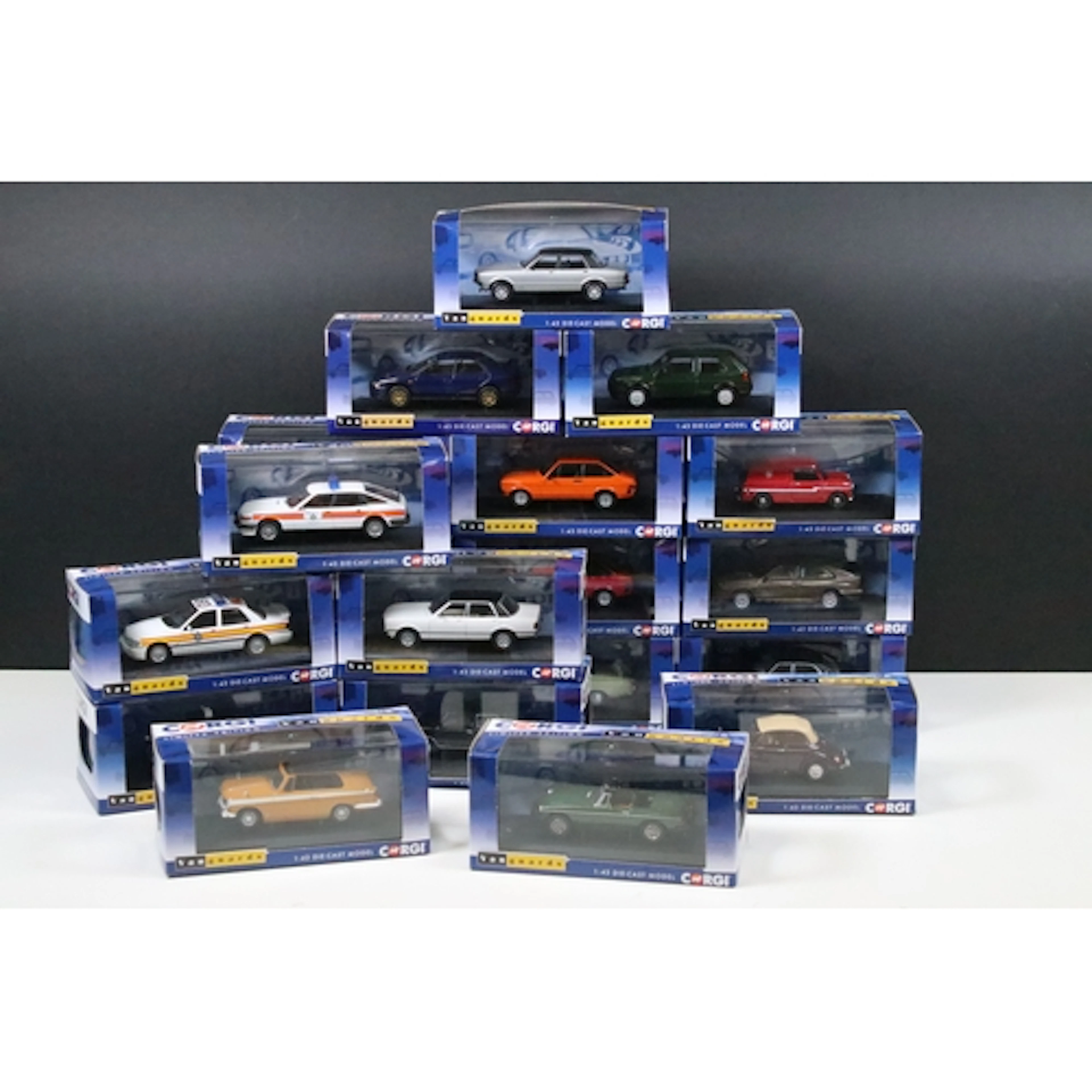 20 Boxed / cased Corgi Vanguards diecast models to include V...