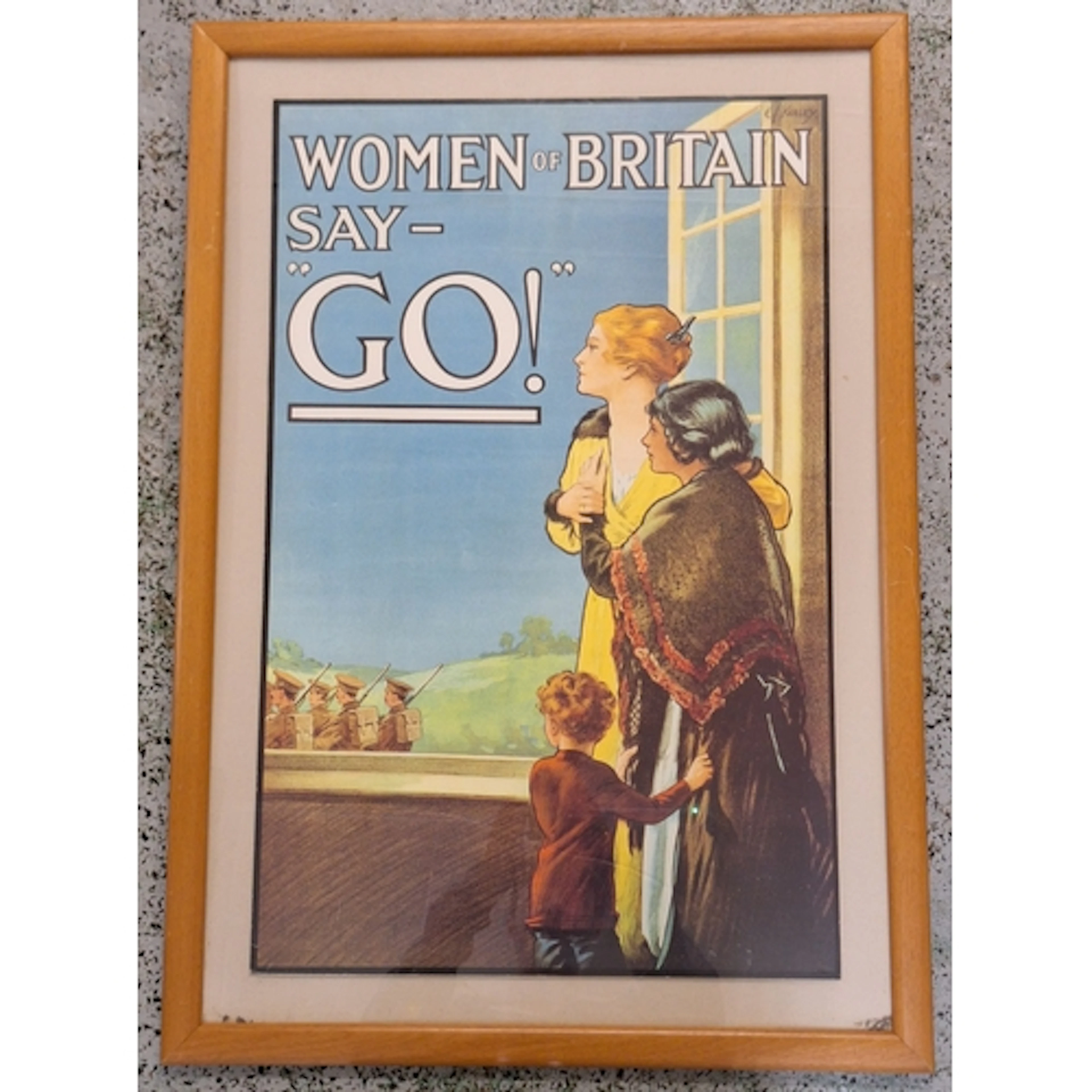 F/g Poster entitled 'Women of Britain say Go' approx. 59cm W...