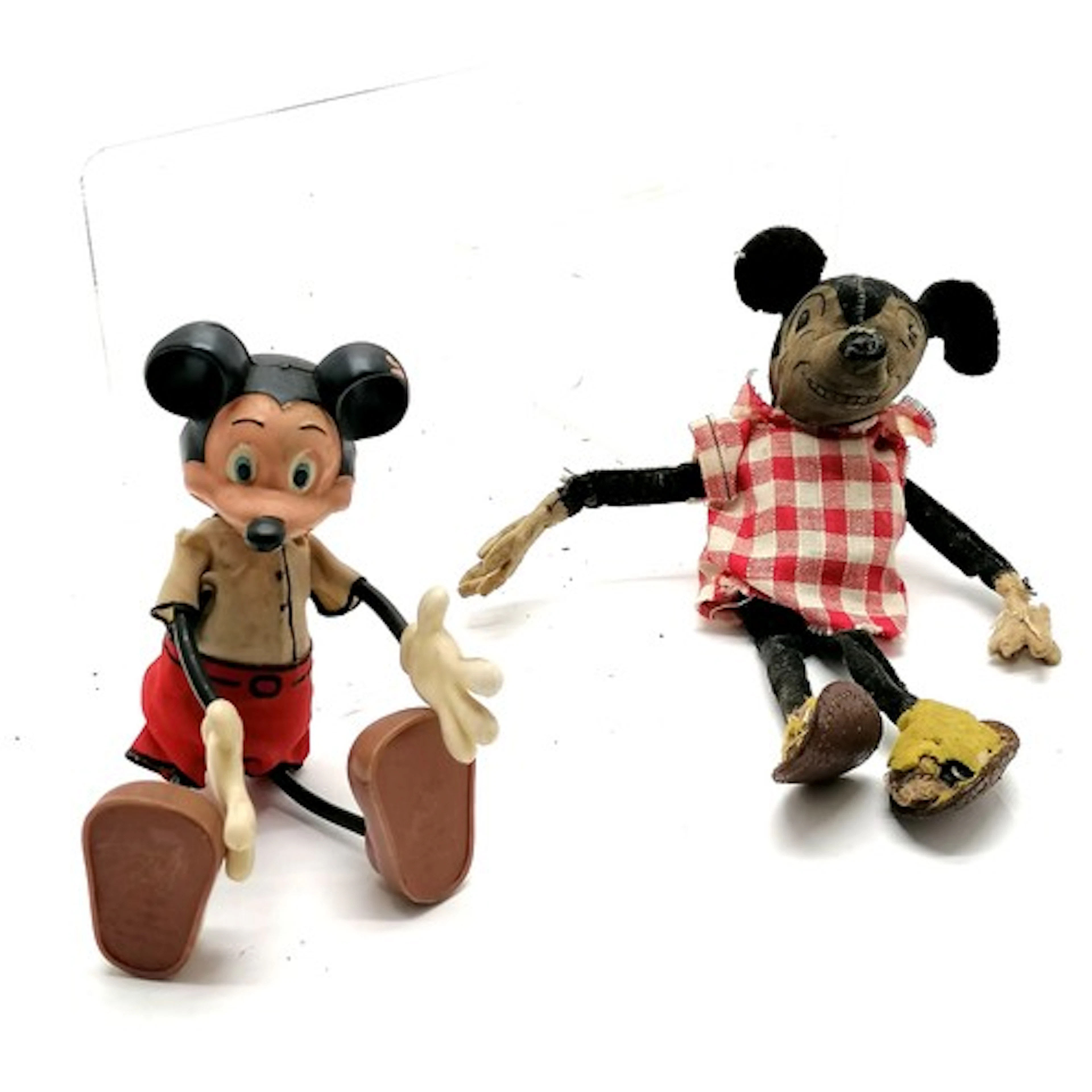 2 x vintage Mickey Mouse toys inc Marx - tallest Deans (?) 1...