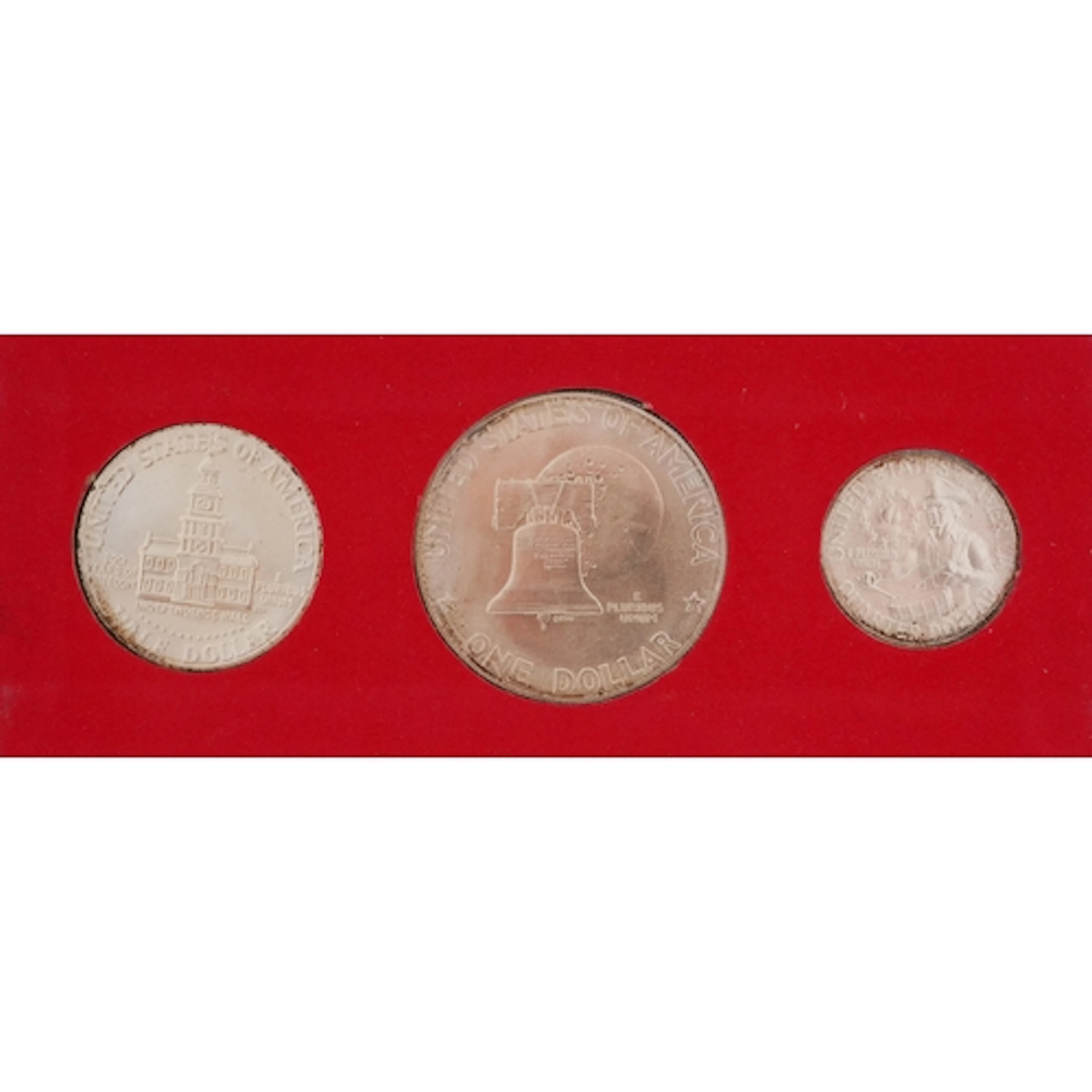United States bicentennial 1776-1976 uncirculated silver thr...
