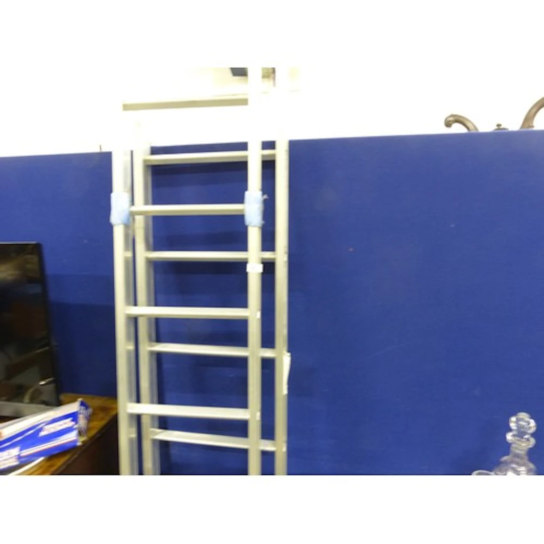 Set of aluminium ladders.