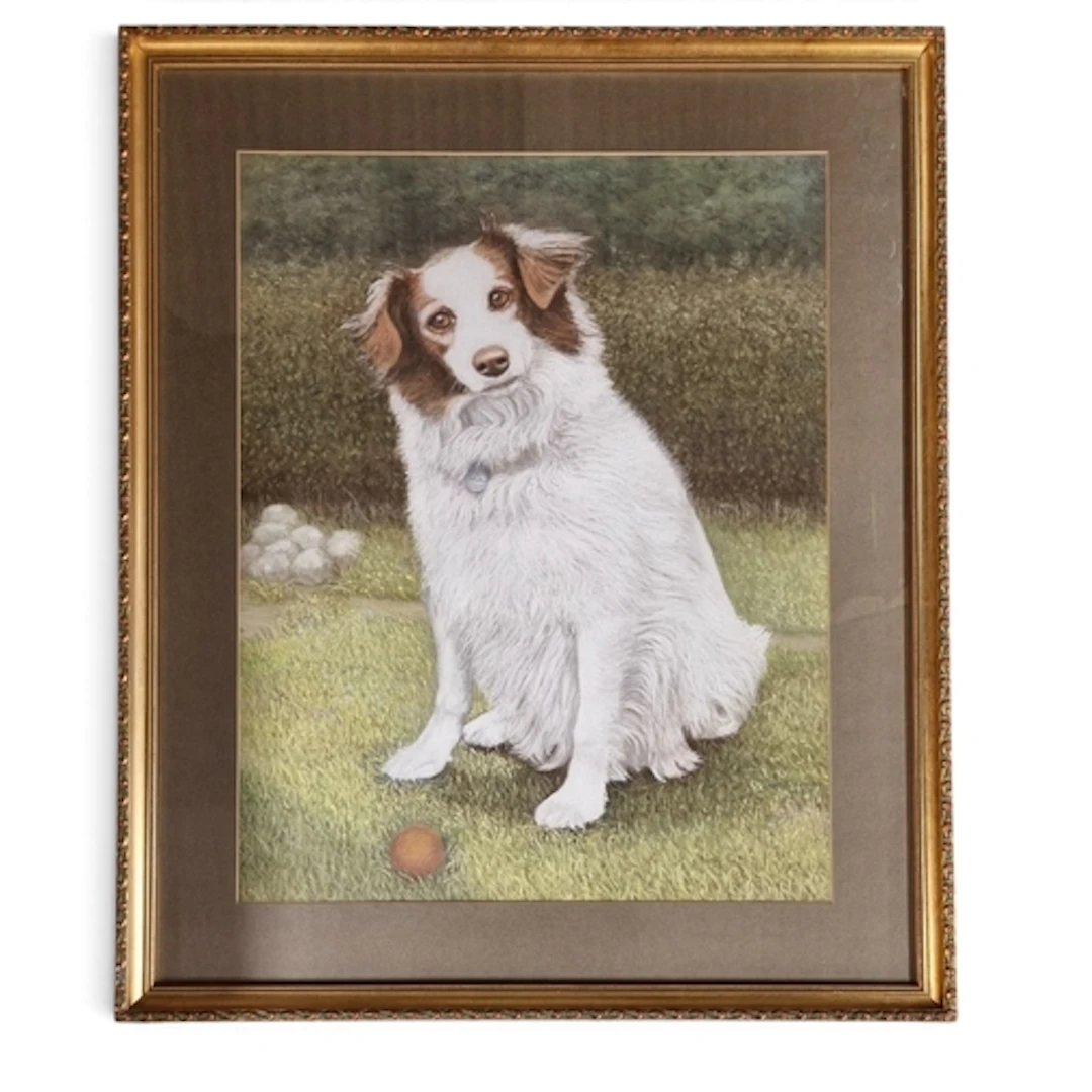 A large Pastel of 'Sheba' with no apparent signature. 70 x 6...