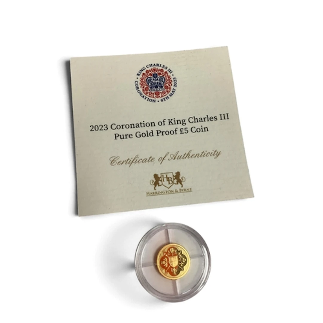2023 Coronation Of King Charles III Fine Gold Proof Coin, 0....