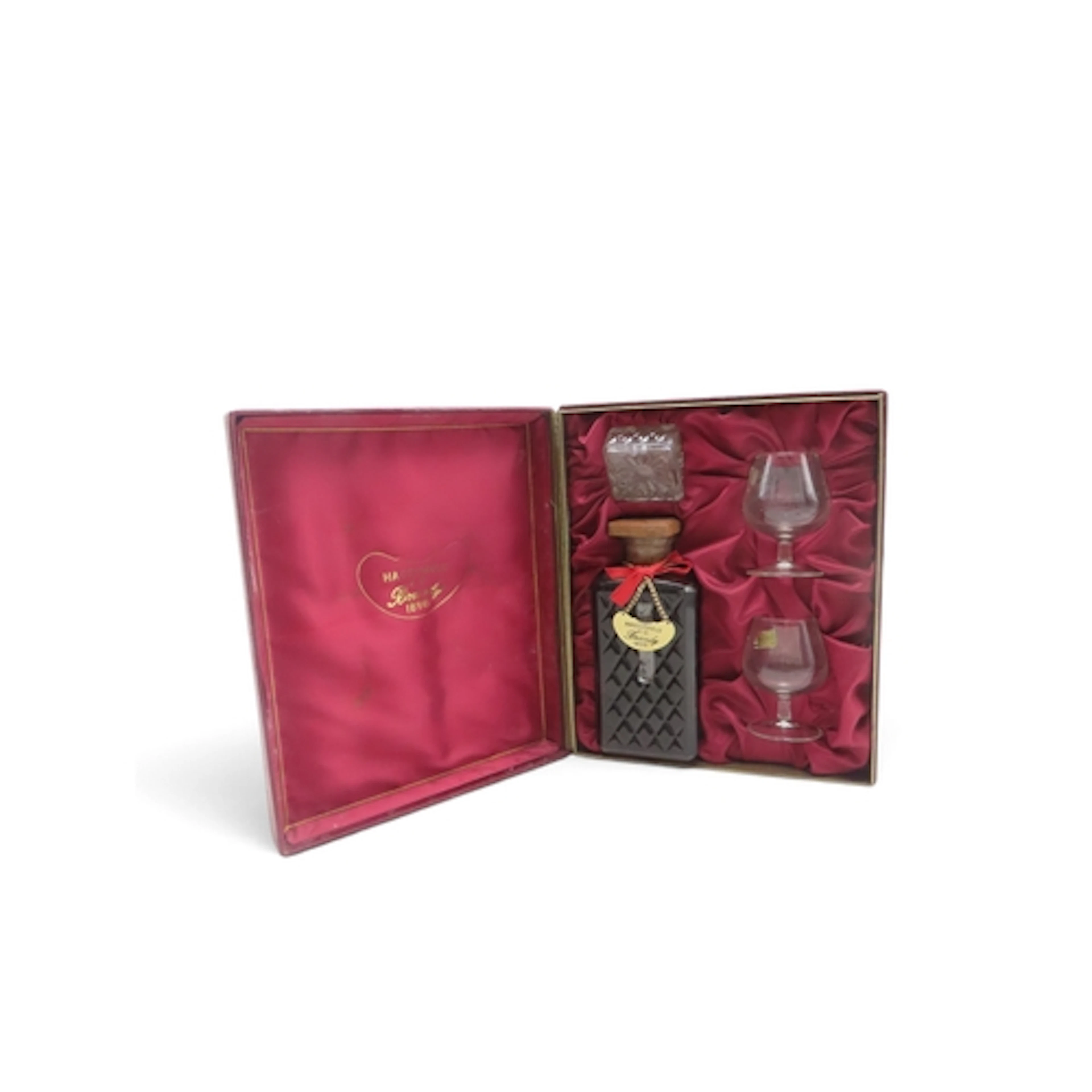 BRANDY - Haggipavlu 1898 V.O. Brandy in cut glass decan...