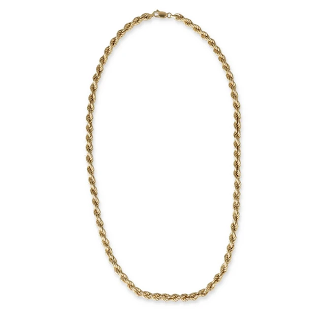 AN 18CT GOLD ROPE TWIST NECK CHAIN Weight: 31.8gms...