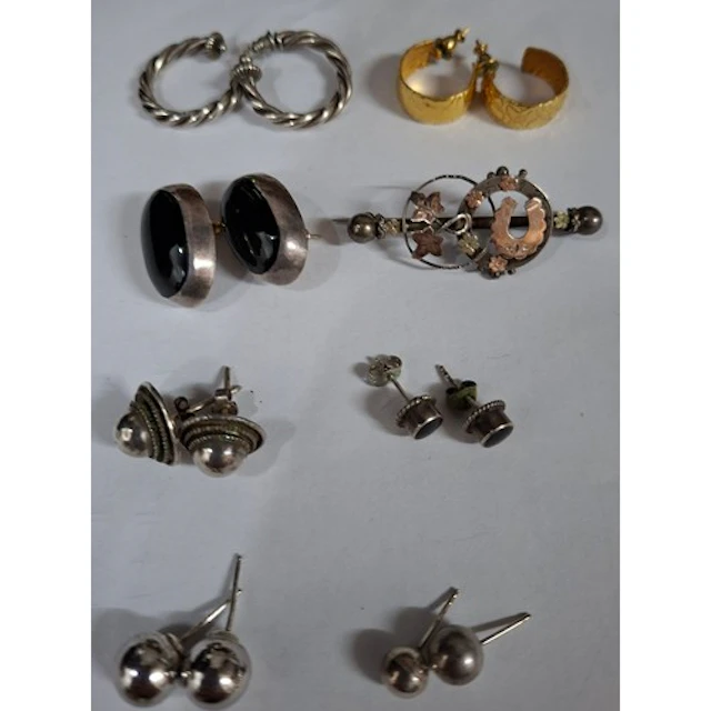 A late Victorian silver and rose metal good luck/sweetheart ...