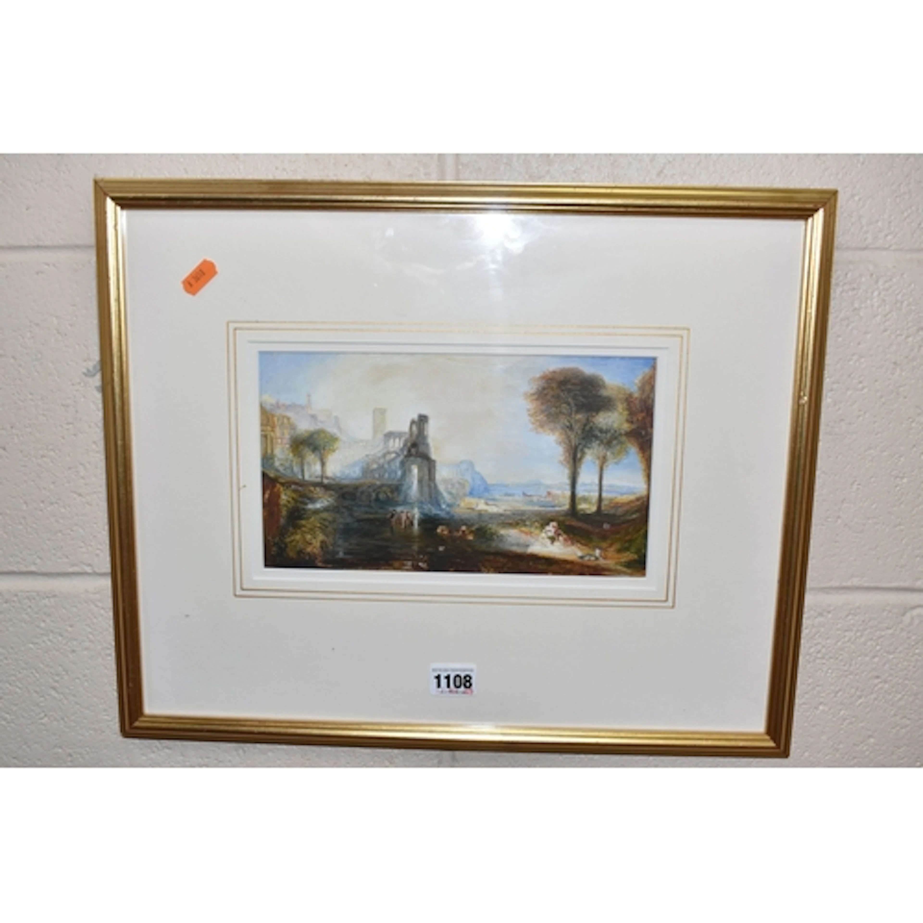 AFTER J.M.W. TURNER 'CALIGULA'S PALACE AND BRIDGE', a late 1...
