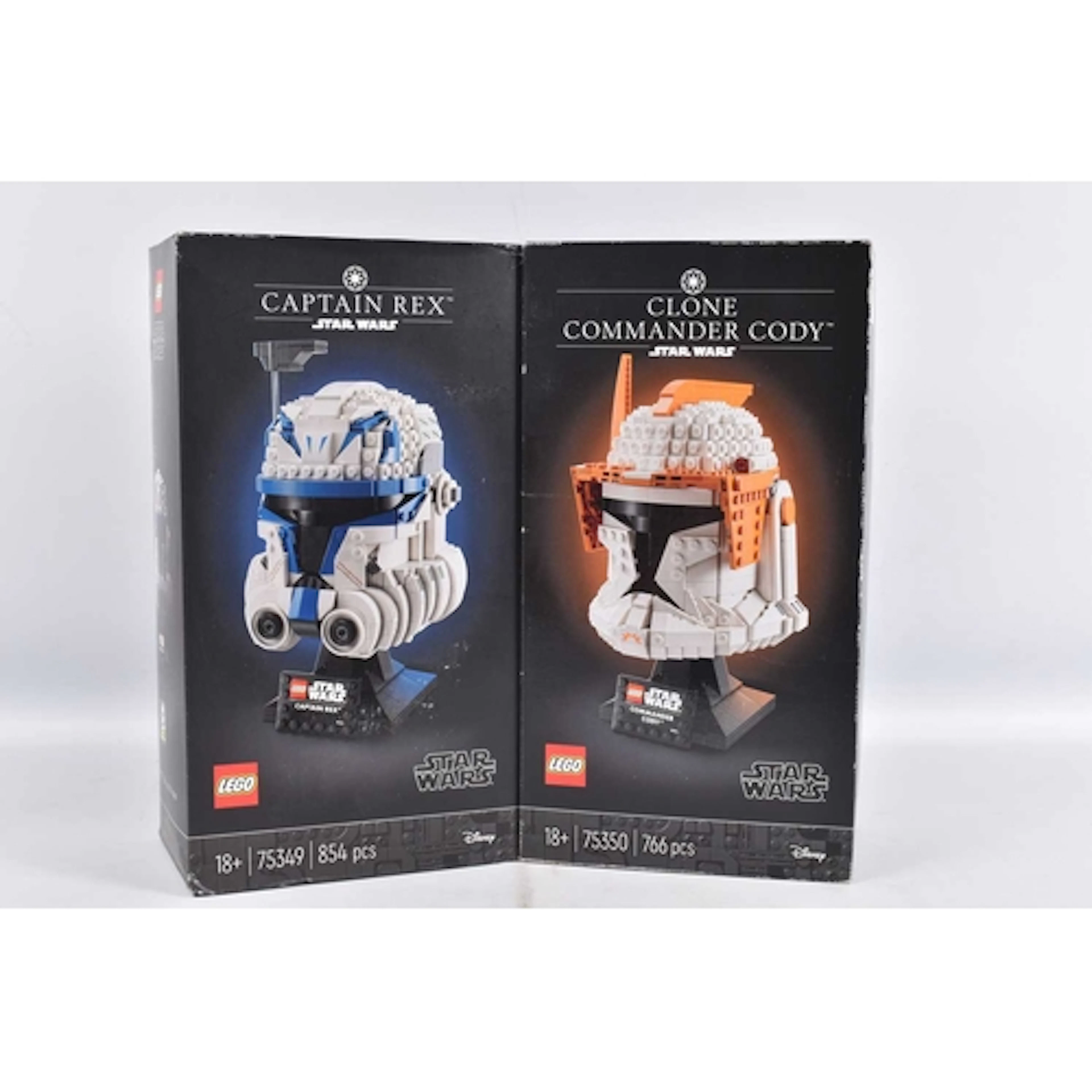 TWO BOXED AND SEALED STAR WARS HELMET COLLECTION LEGO SETS, ...