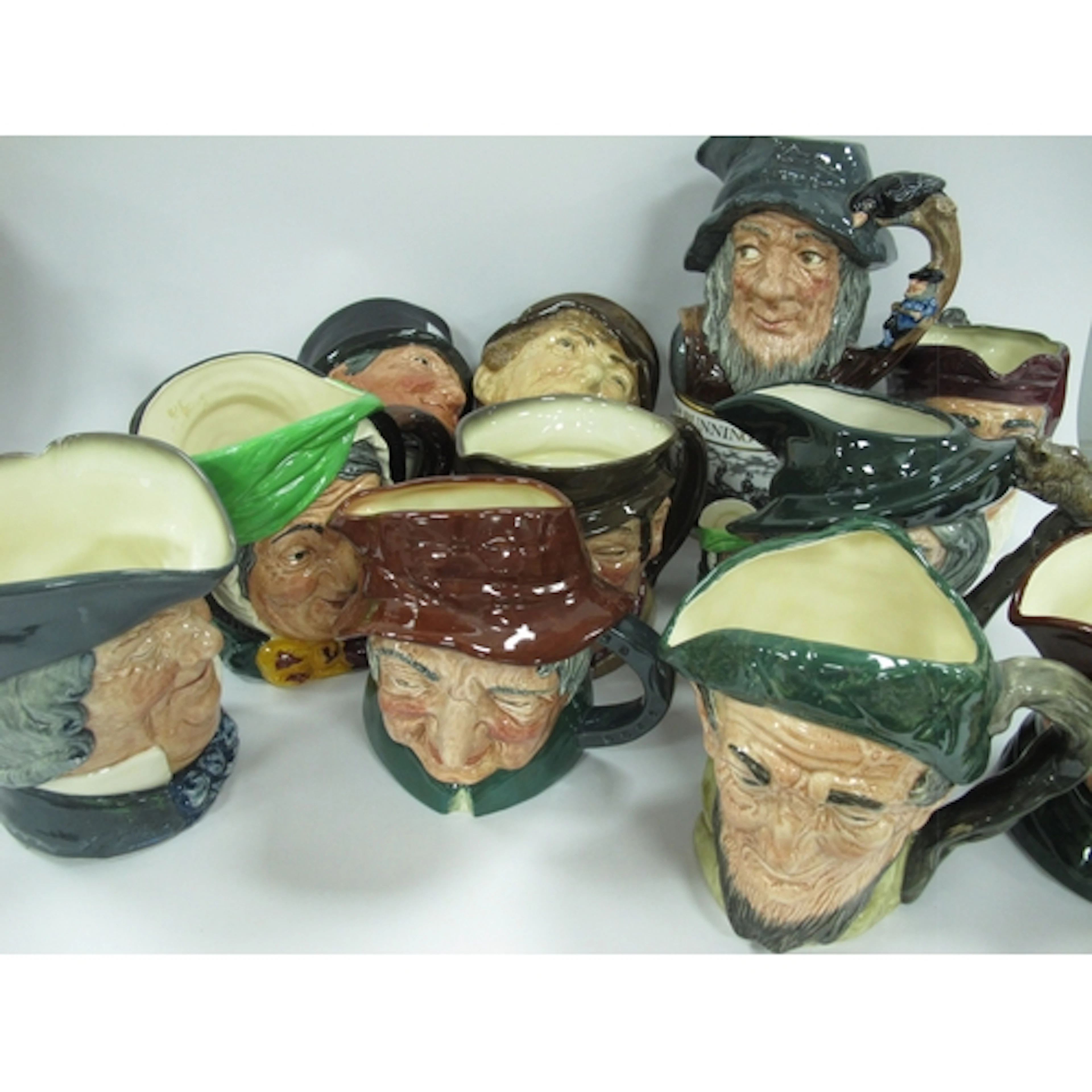 Royal Doulton character jugs, including fifteen large jugs c...