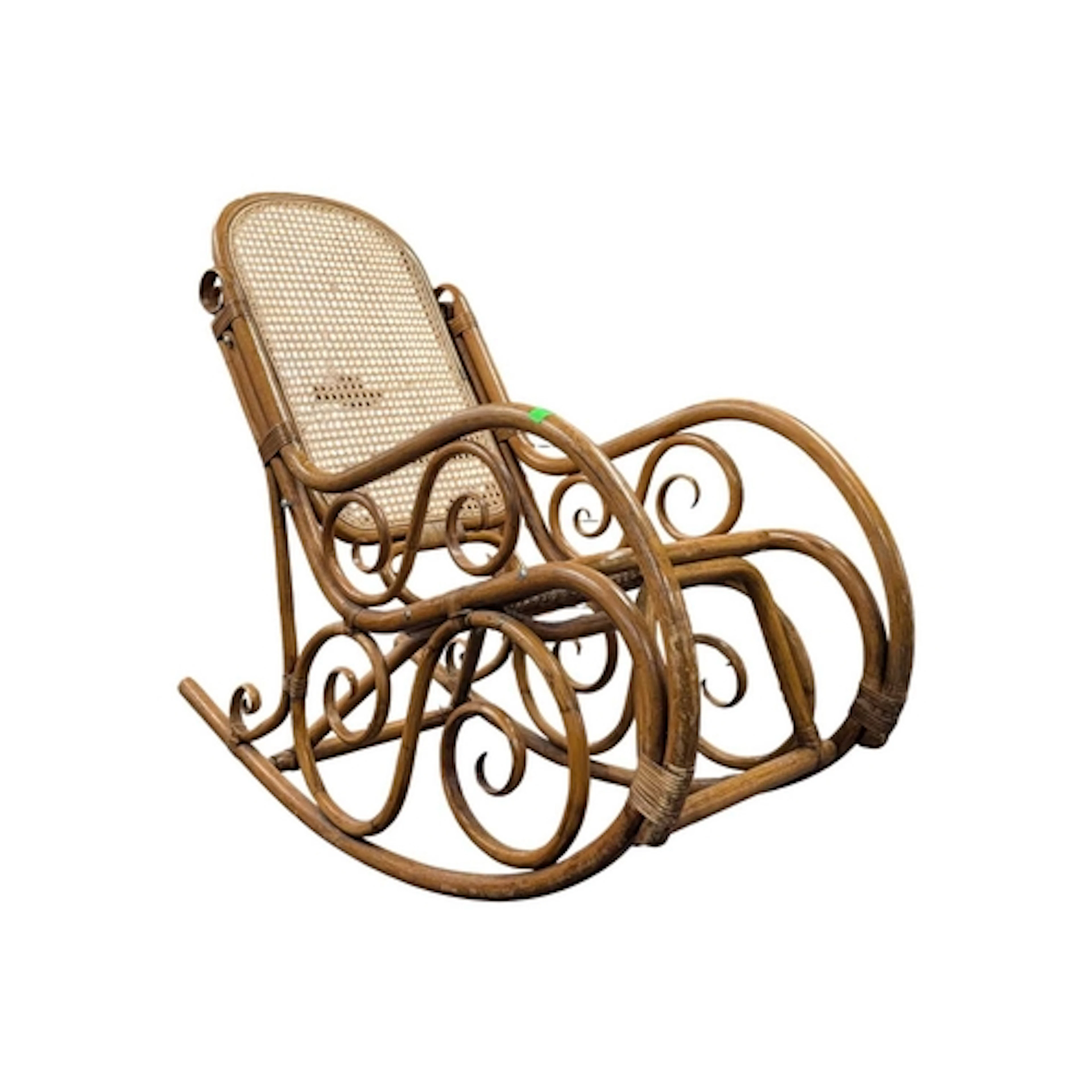 Thonet Manner - A 20th century Thonet style bentwood rocking...
