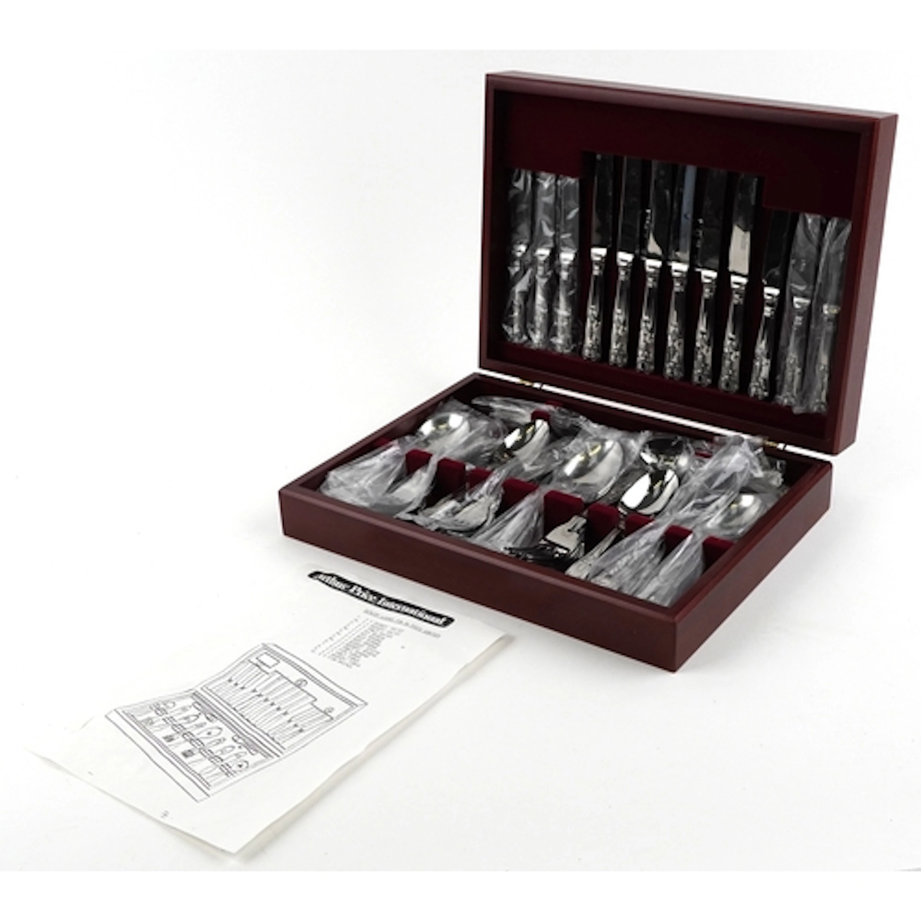 Fifty six piece canteen of Arthur Price cutlery, 39cm wide.