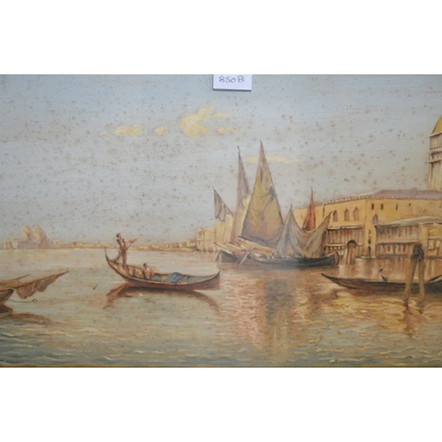 Late 19th / early 20th Century mixed media, Venice scene, 34...