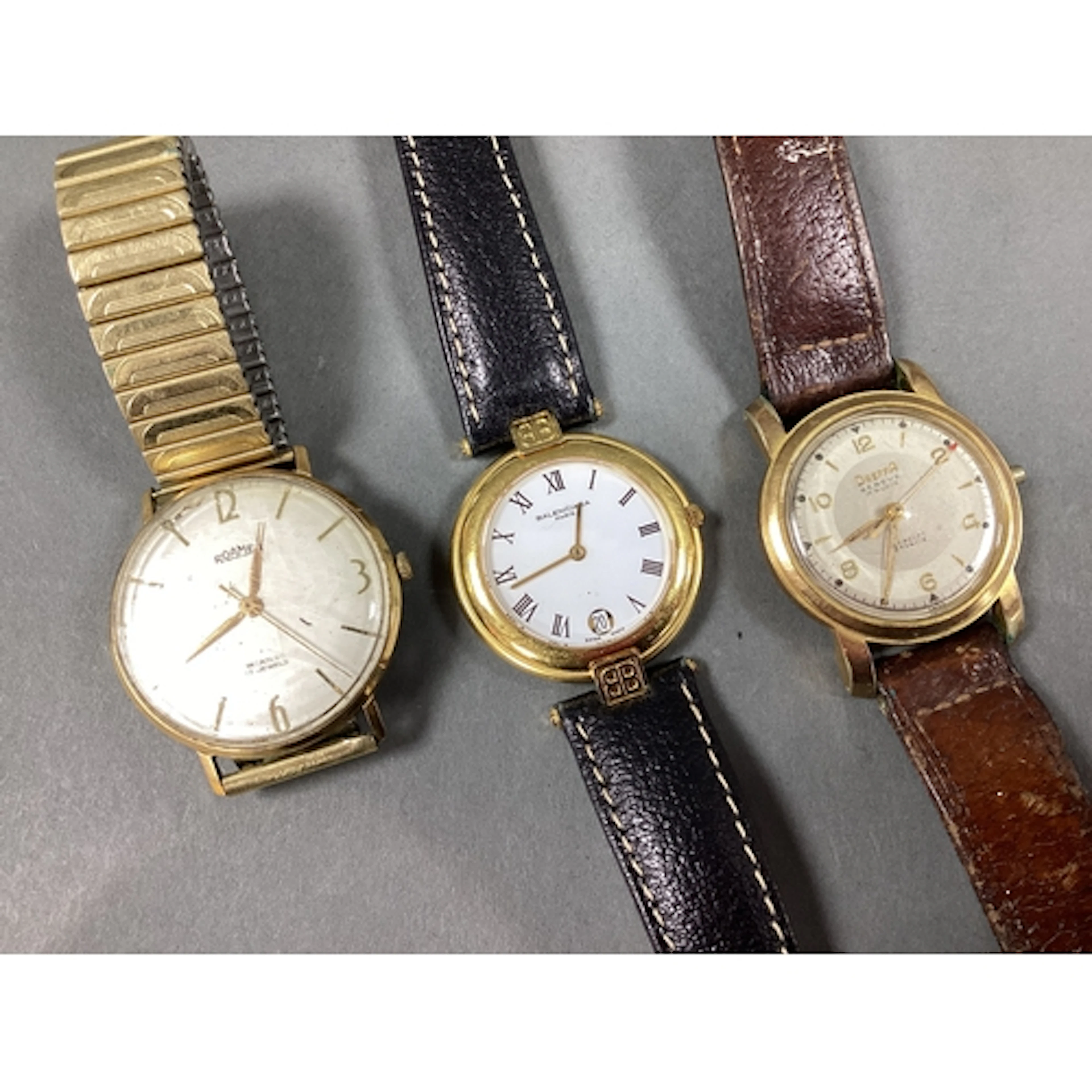 Balenciaga; A Modern Wristwatch, the signed white dial with ...