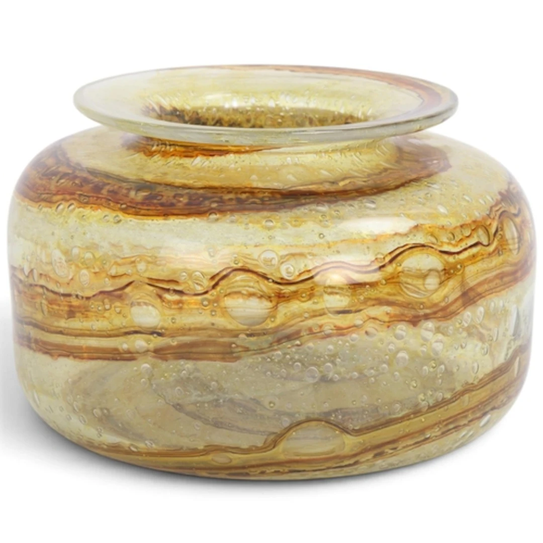 An Isle of Wight tortoiseshell glass vase, after the origina...