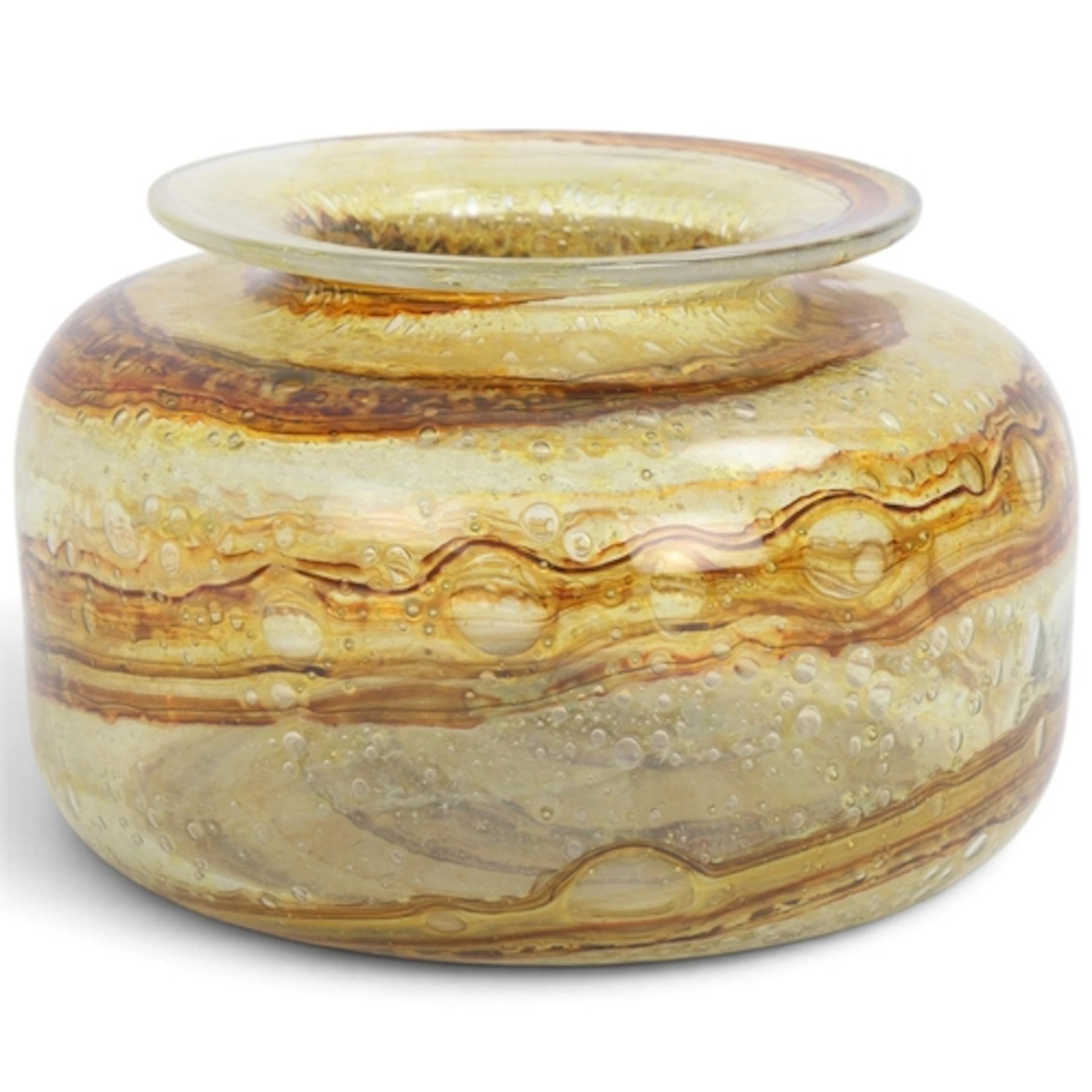 An Isle of Wight tortoiseshell glass vase, after the origina...