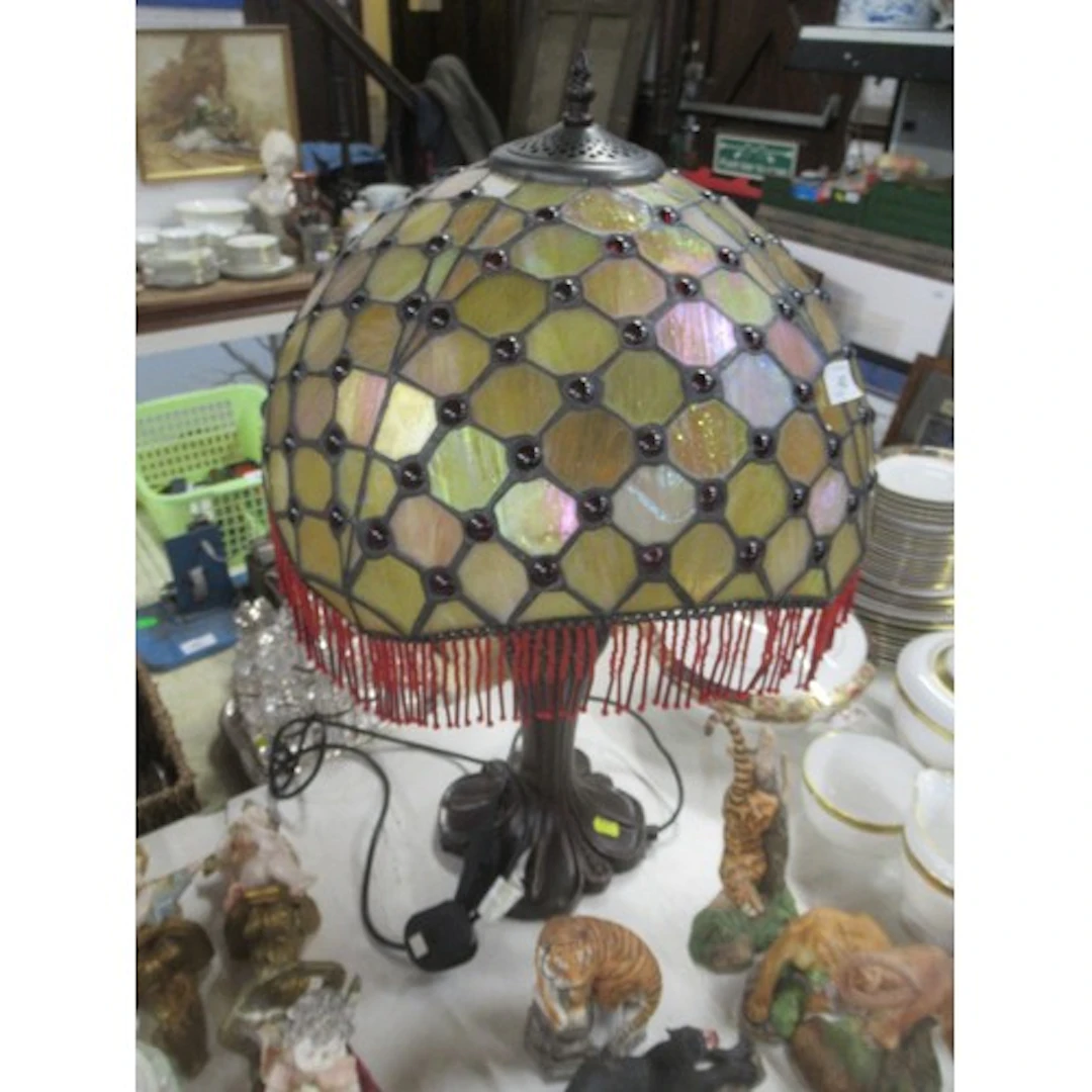 A Tiffany style table lamp