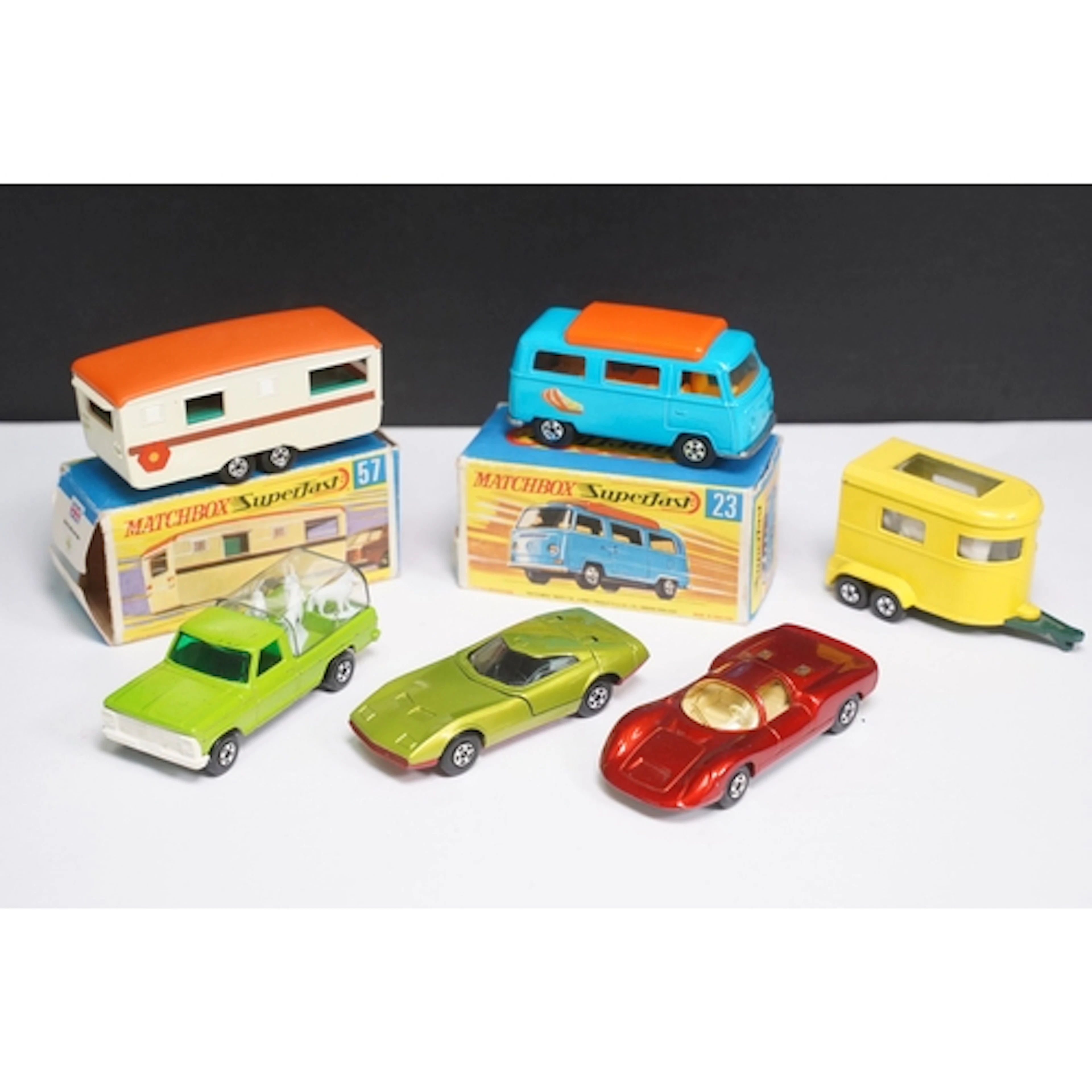 Two boxed Matchbox Superfast diecast models to include 23 Vo...