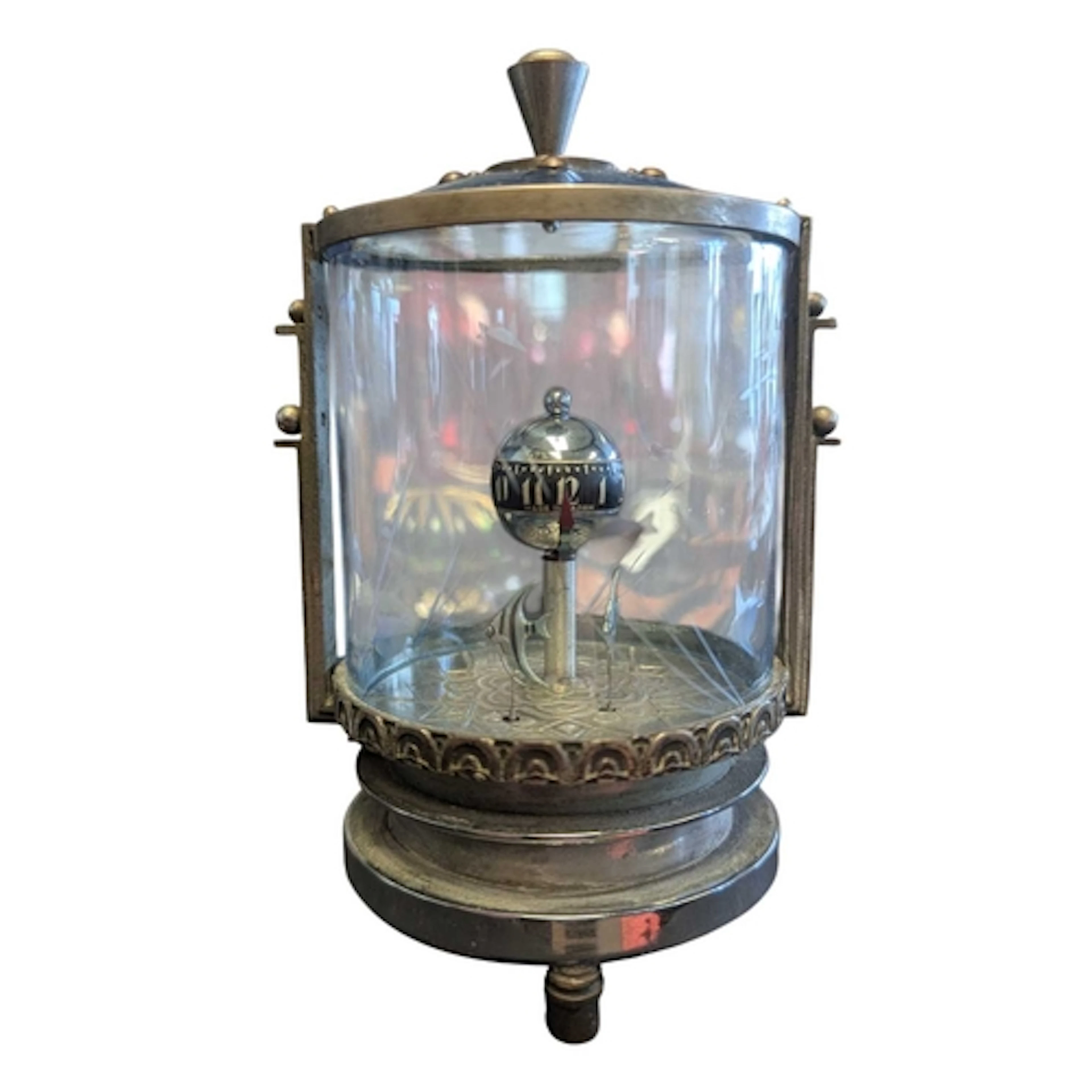 1930s Art Deco Japanese fishbowl novelty automaton clock. Of...