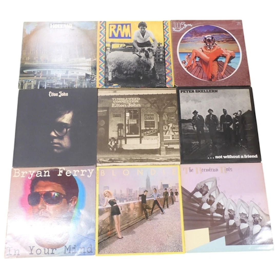 NEW WAVE/POP/POP-ROCK - A small box of 12" Vinyl record...